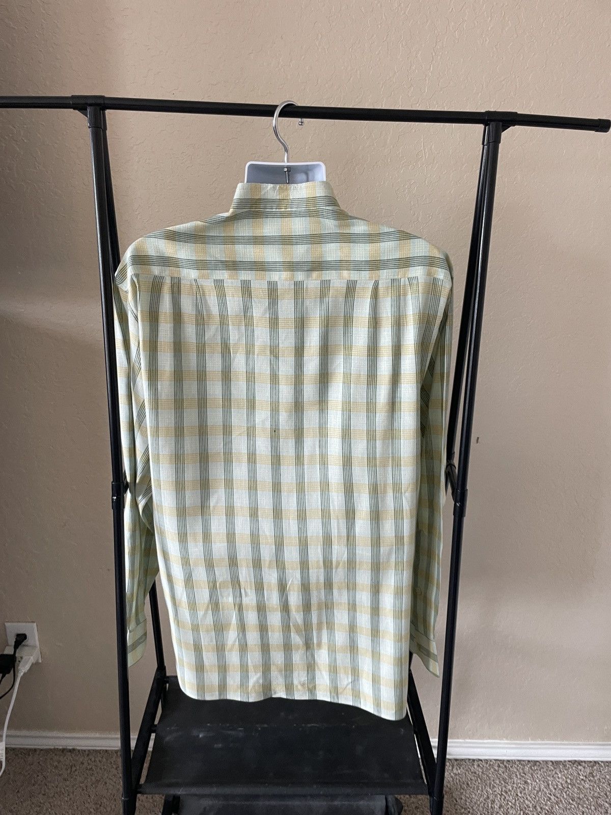 Ermenegildo Zegna Banded Collar one pocket plaid shirt Size US L / EU 52-54 / 3 - 6 Thumbnail