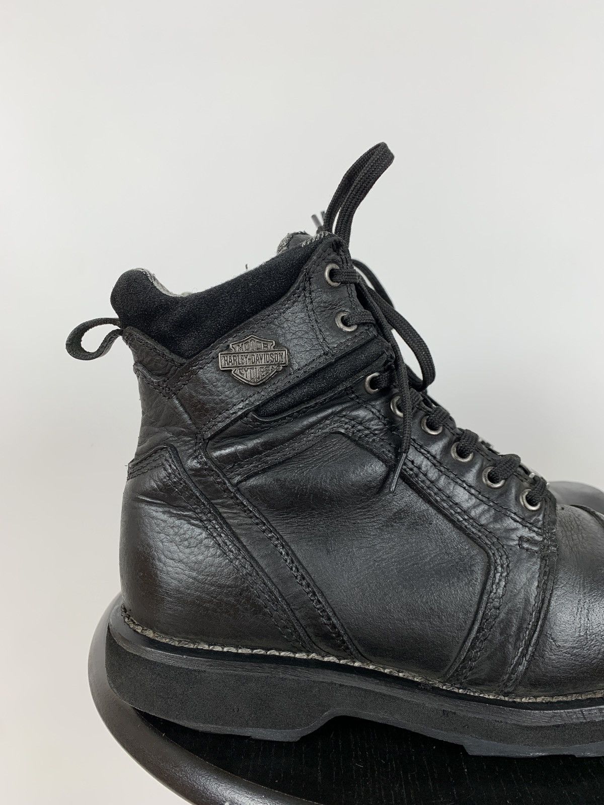 Harley Davidson Vintage Harley Davidson Black Leather Boots Size US 9 / EU 42 - 12 Thumbnail