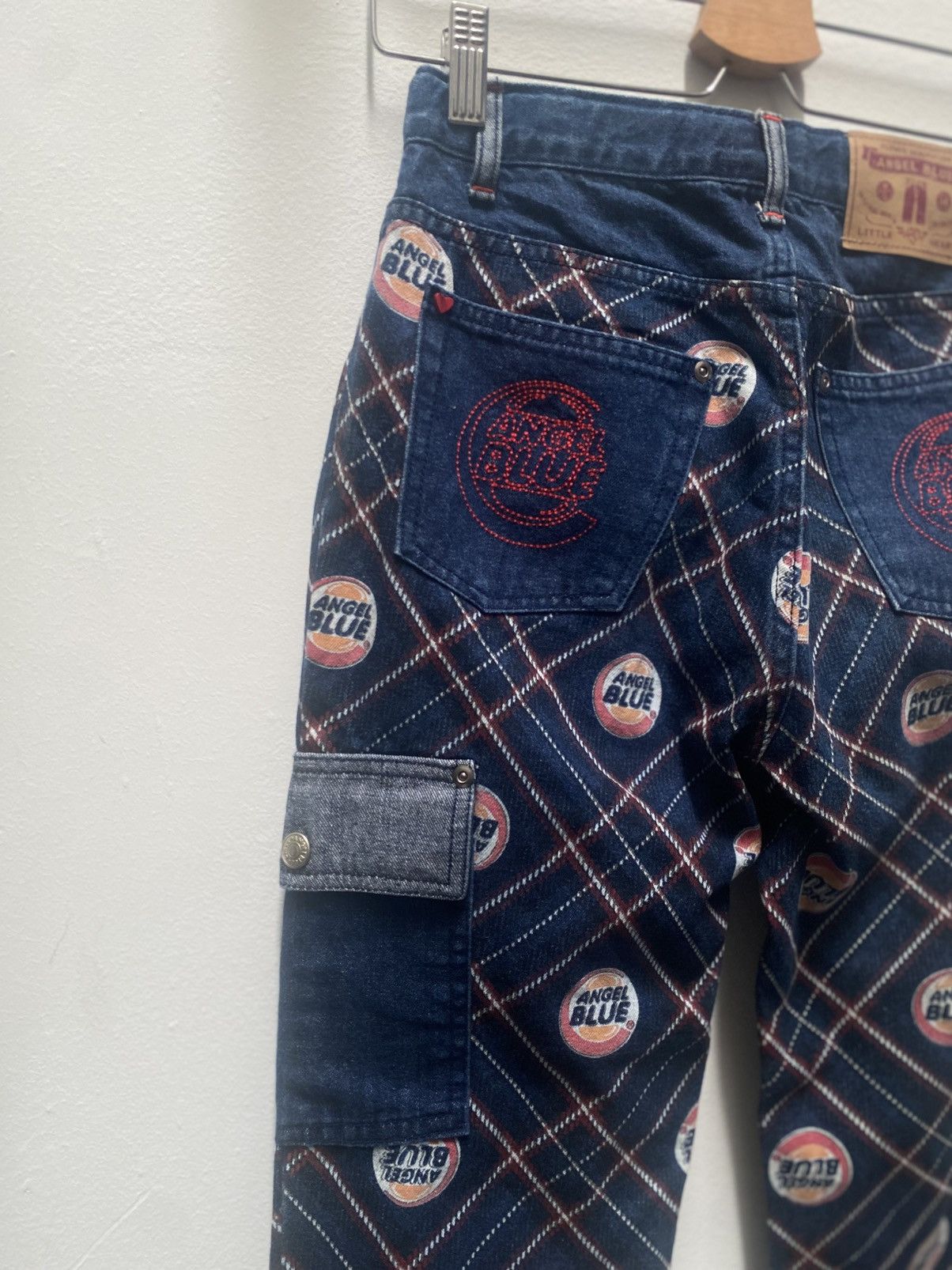 Hysteric Glamour Angel Blue Japan Y2K Denim Cropped Pants Size 27" / US 4 / IT 40 - 5 Thumbnail