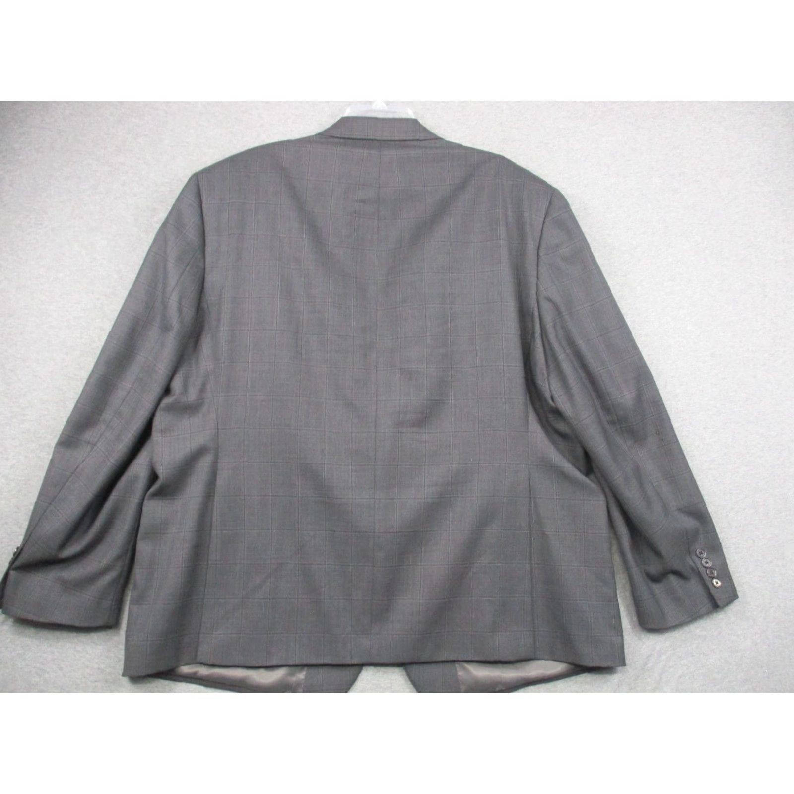 Ralph Lauren VINTAGE Ralph Lauren Blazer Gray Pinstripe 52R Wool Blend Stretch Men’s Coat Shirt? Size 52R - 4 Thumbnail