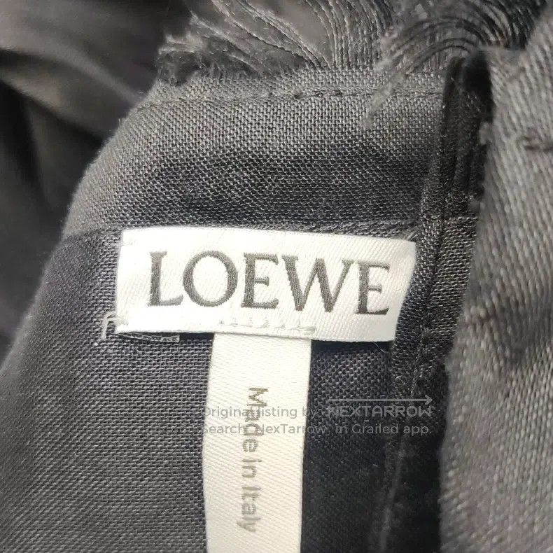 Loewe Loewe Black cotton-linen blend oversized top Size XS / US 0-2 / IT 36-38 - 4 Thumbnail