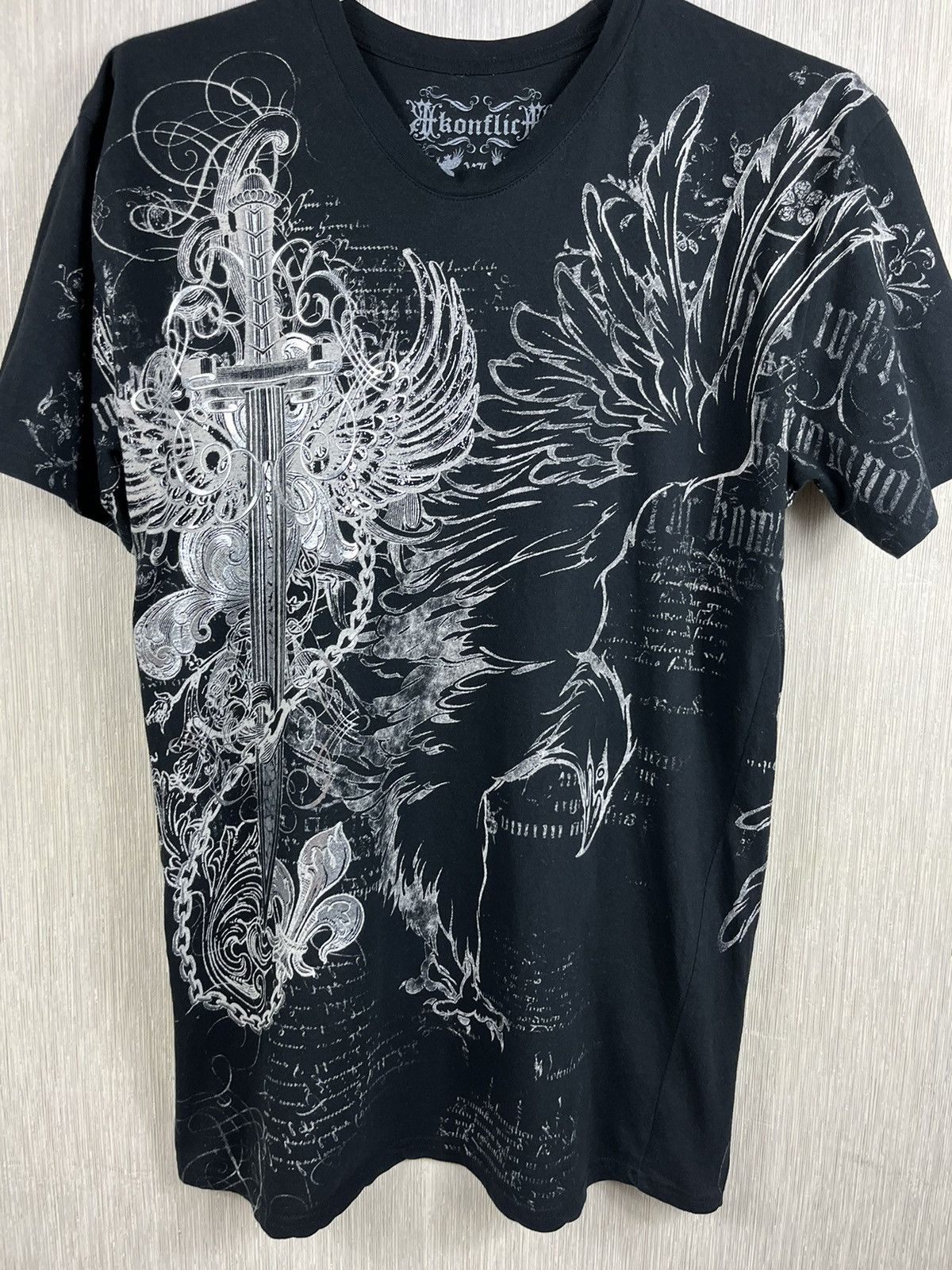 Affliction × Ed Hardy × Vintage Vintage y2k Konflic christian audigier affliction tee tshirt Size US XL / EU 56 / 4 - 5 Thumbnail