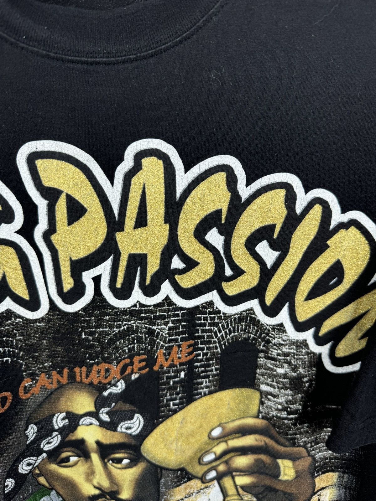 Band Tees Vintage 2Pac Thug Passion Pro Power Super Heavy Tee Size US XXL / EU 58 / 5 - 6 Thumbnail