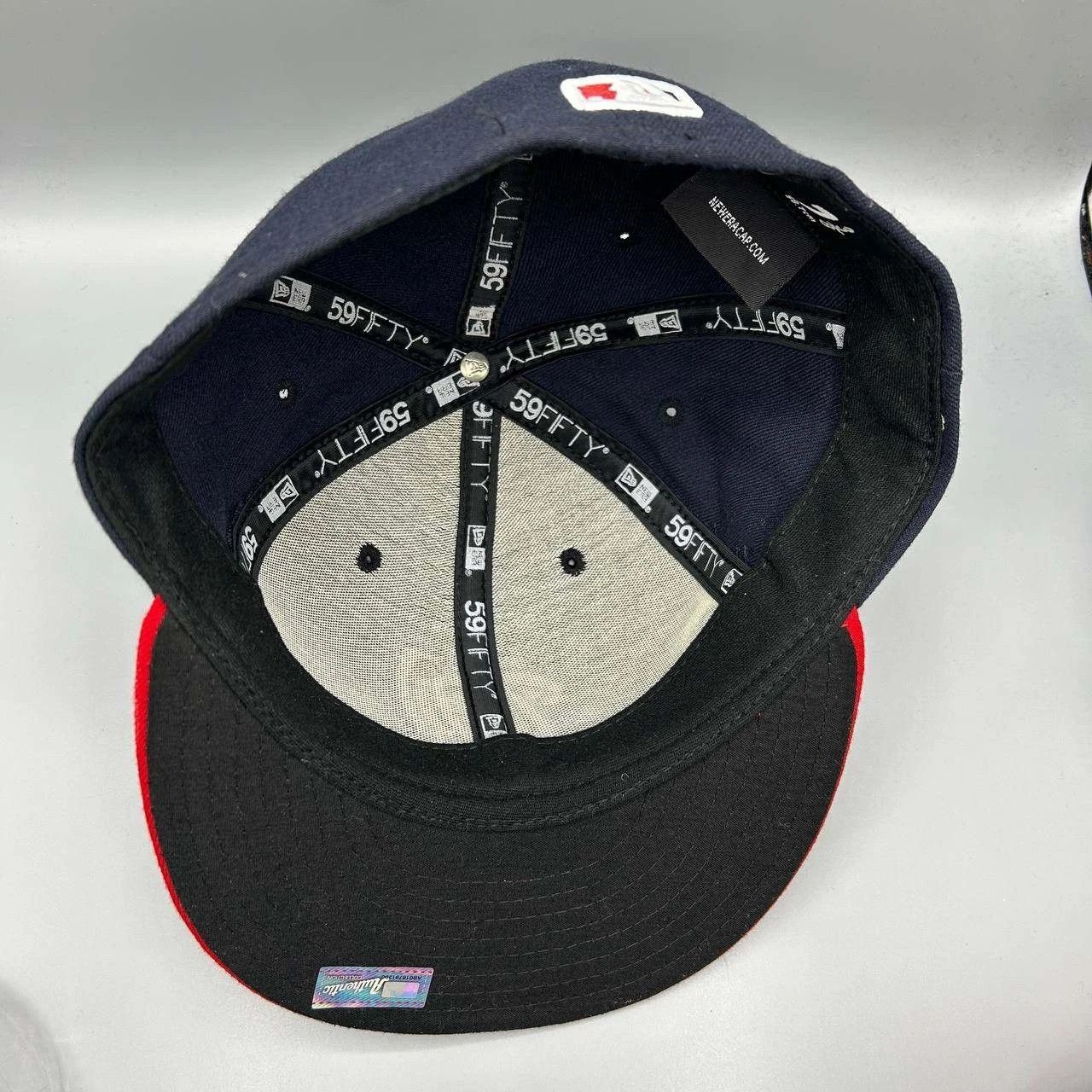 New Era Washington Nationals Hat Men 7 3/8 Embroidered MLB Fitted Size ONE SIZE - 4 Thumbnail