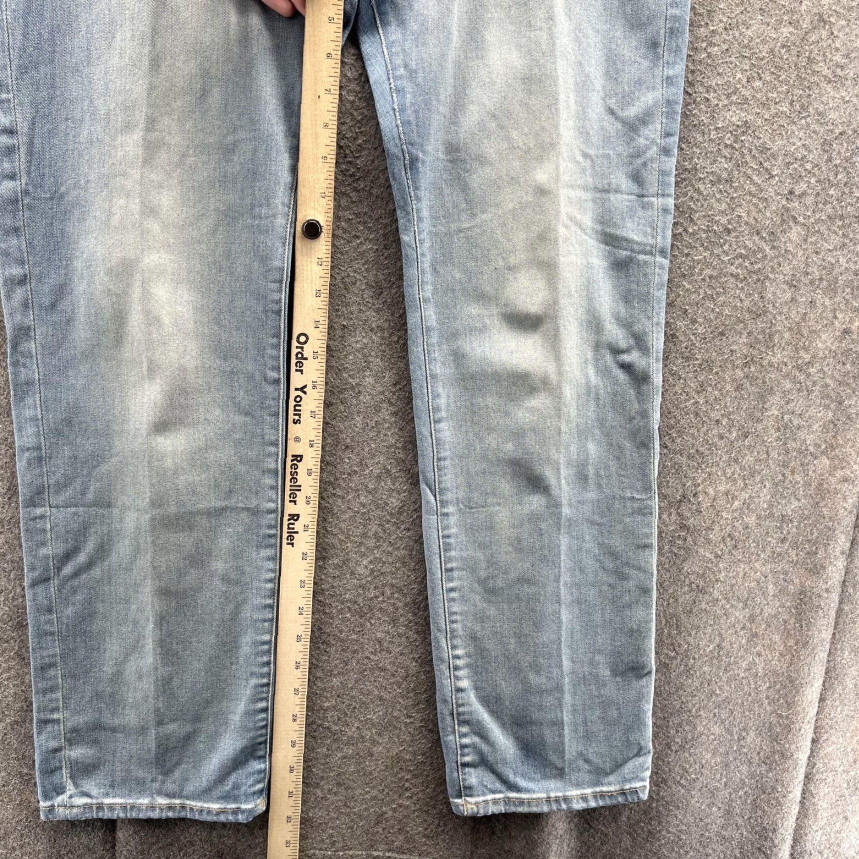 DL1961 DL1961 Jeans Mens 40x34 Light Wash Russell Slim Straight Denim Reverie Stretch Jeans Size US 40 / EU 56 - 4 Thumbnail
