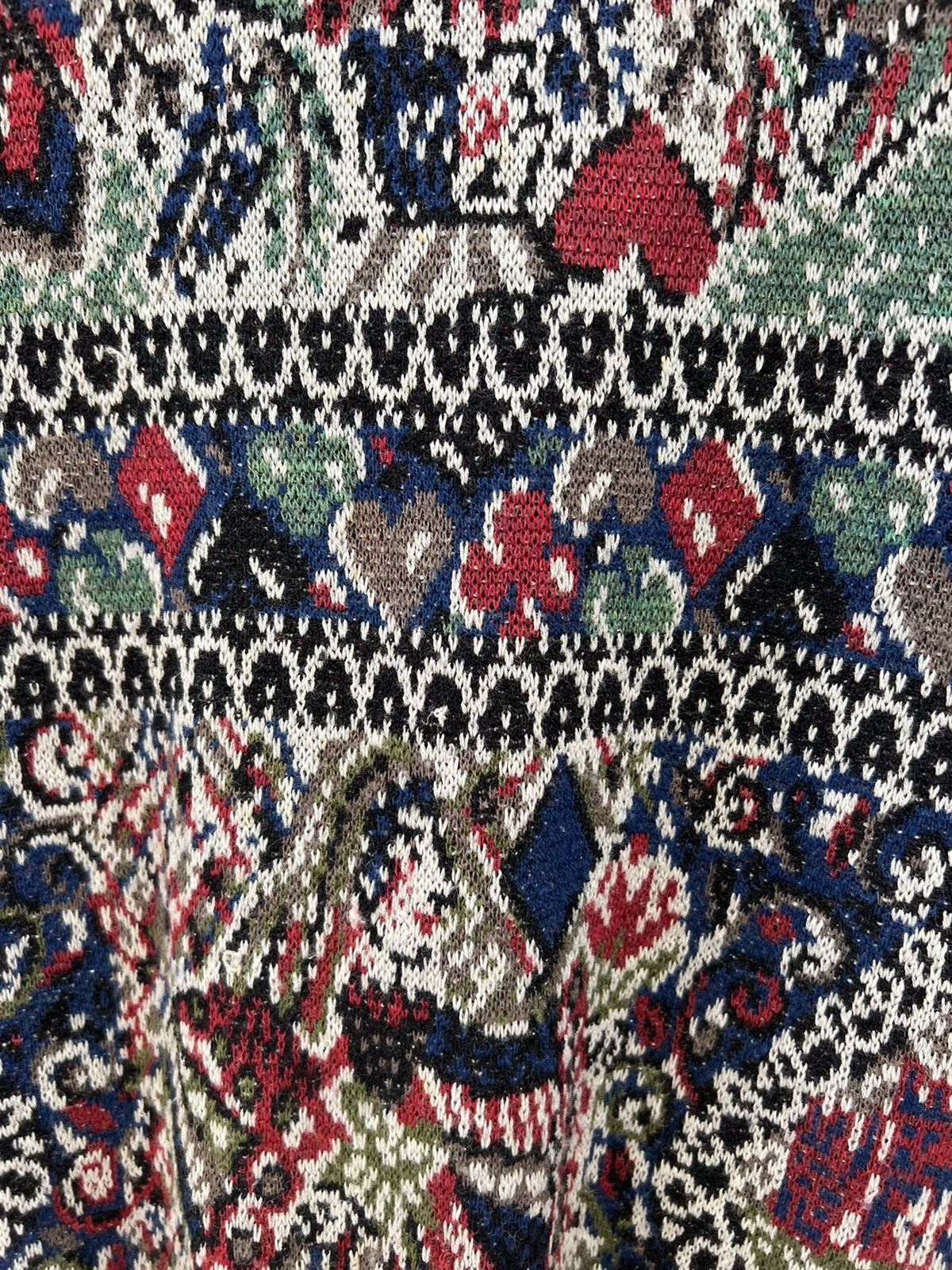 Missoni Vintage Missoni Italy Poker Card Knitwear Wool Sweater Size US M / EU 48-50 / 2 - 6 Thumbnail