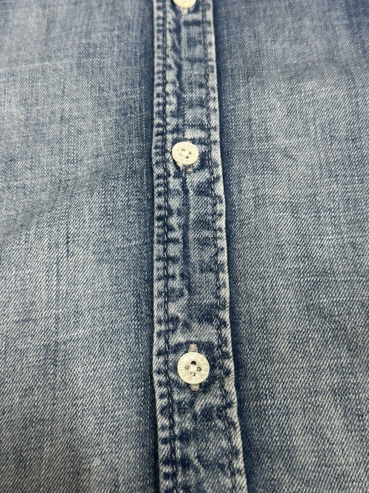 GOSTAR DE FUGA Gostar De Fuga Japan Denim Acid Wash Button Up Shirt Size US M / EU 48-50 / 2 - 5 Thumbnail