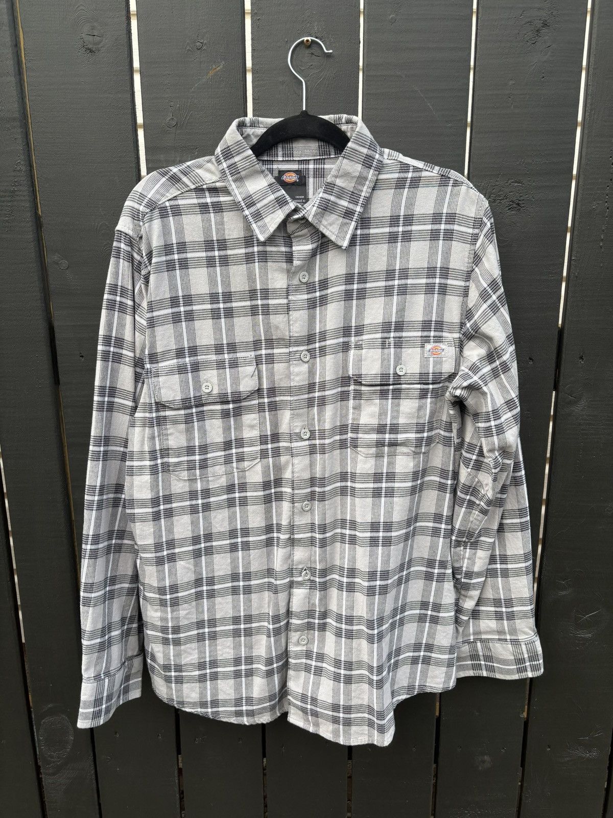 Dickies Dickies Vintage Streetwear Hype Flannel Shirt Size US L / EU 52-54 / 3 - 1 Thumbnail