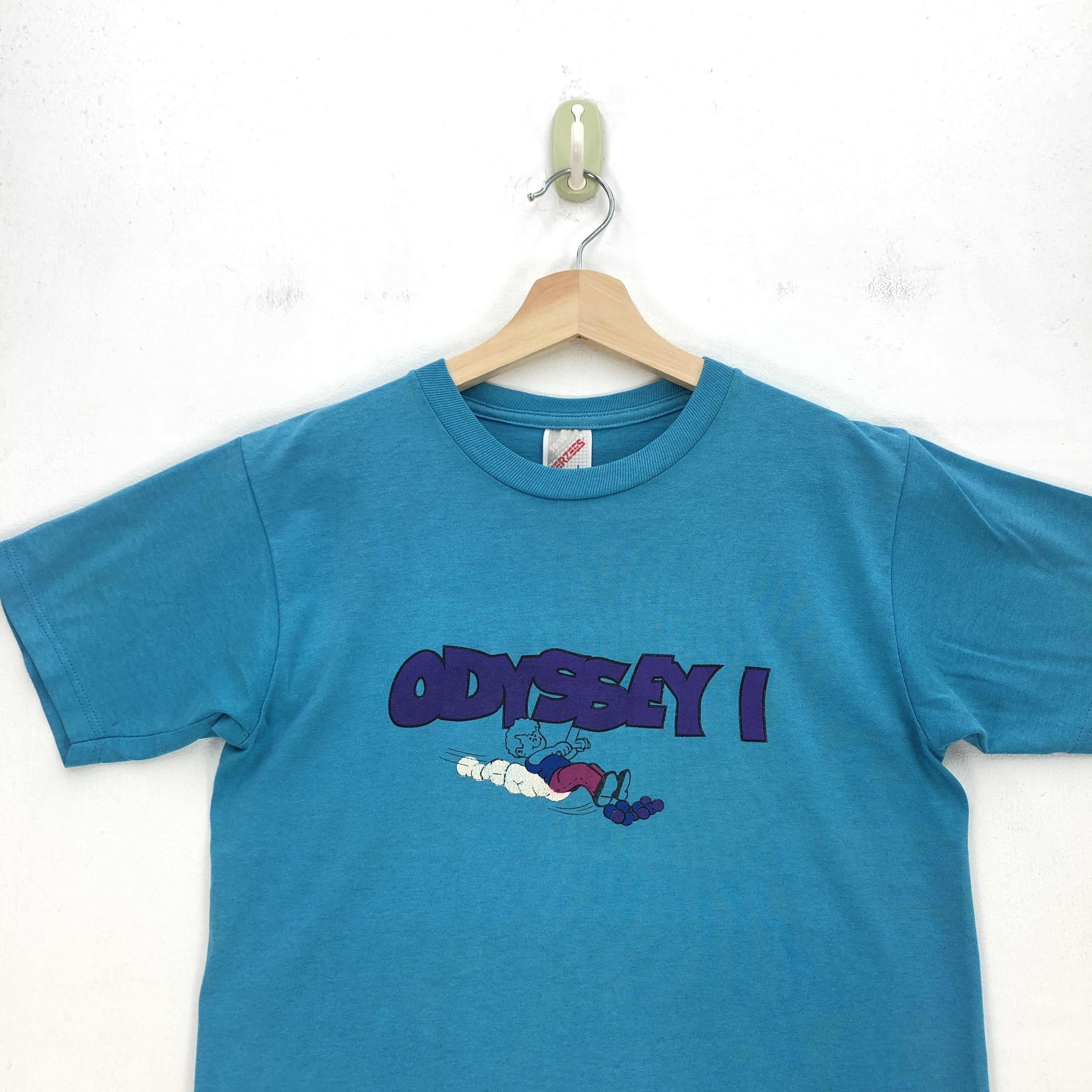 Vintage Vintage 90s Odyssey 1 TShirt Paper Thin Novelty Crewneck Tee Size US S / EU 44-46 / 1 - 2 Thumbnail