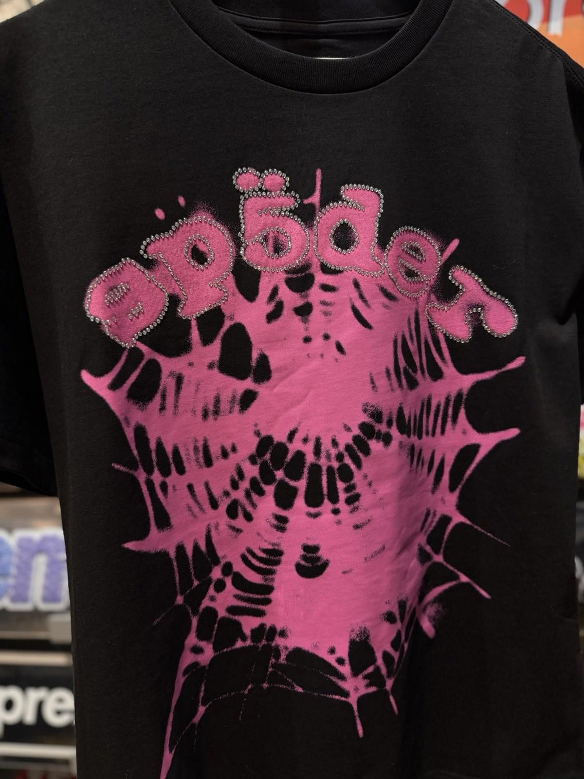 Sp5der Sp5der OG Web V2 Tee Stones Brand New Black Pink Size (M) Size US M / EU 48-50 / 2 - 4 Thumbnail