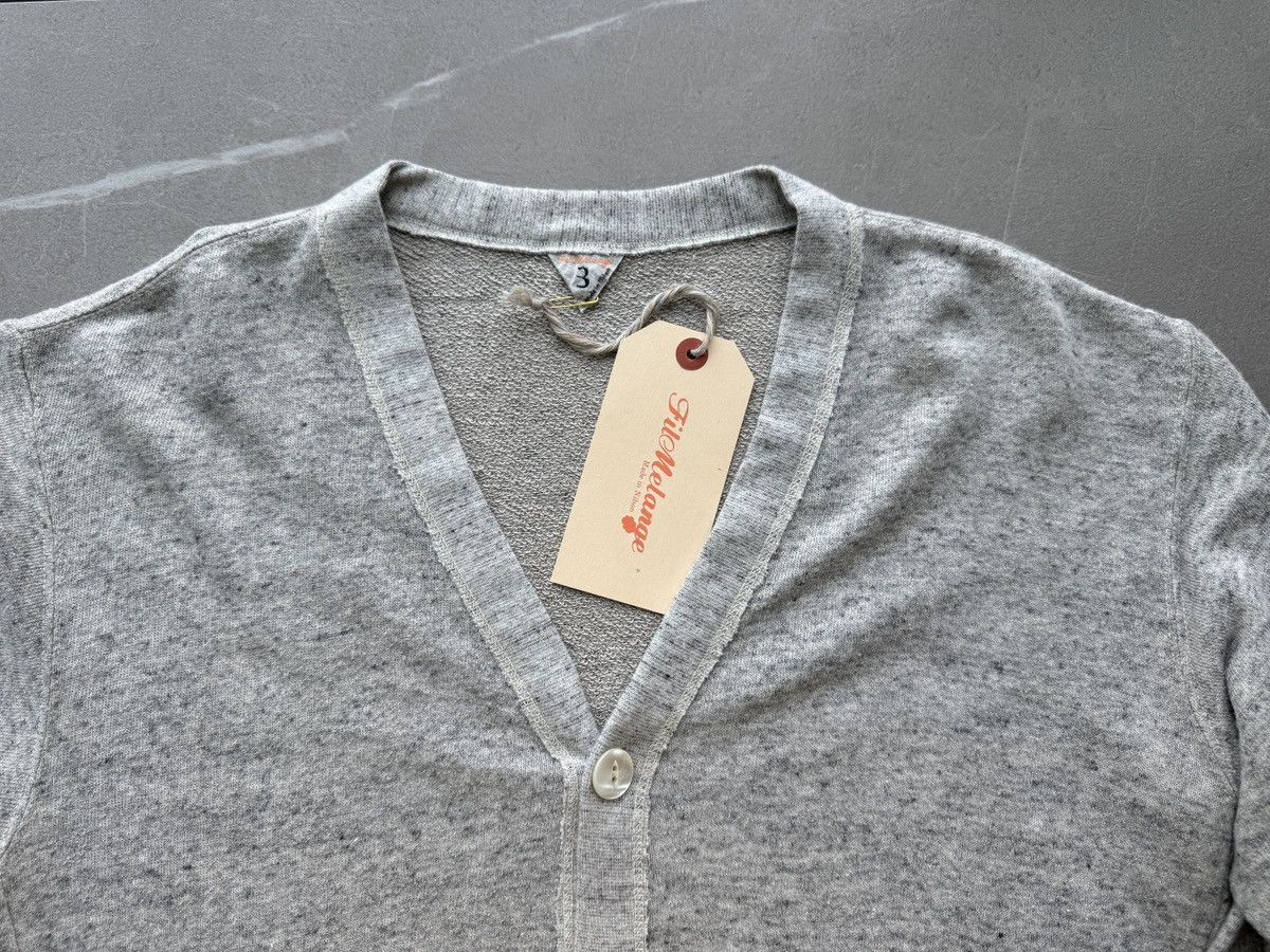 FilMelange FilMelange Japan Mens Grey Melange Sweater Cardigan M Size US M / EU 48-50 / 2 - 16 Thumbnail