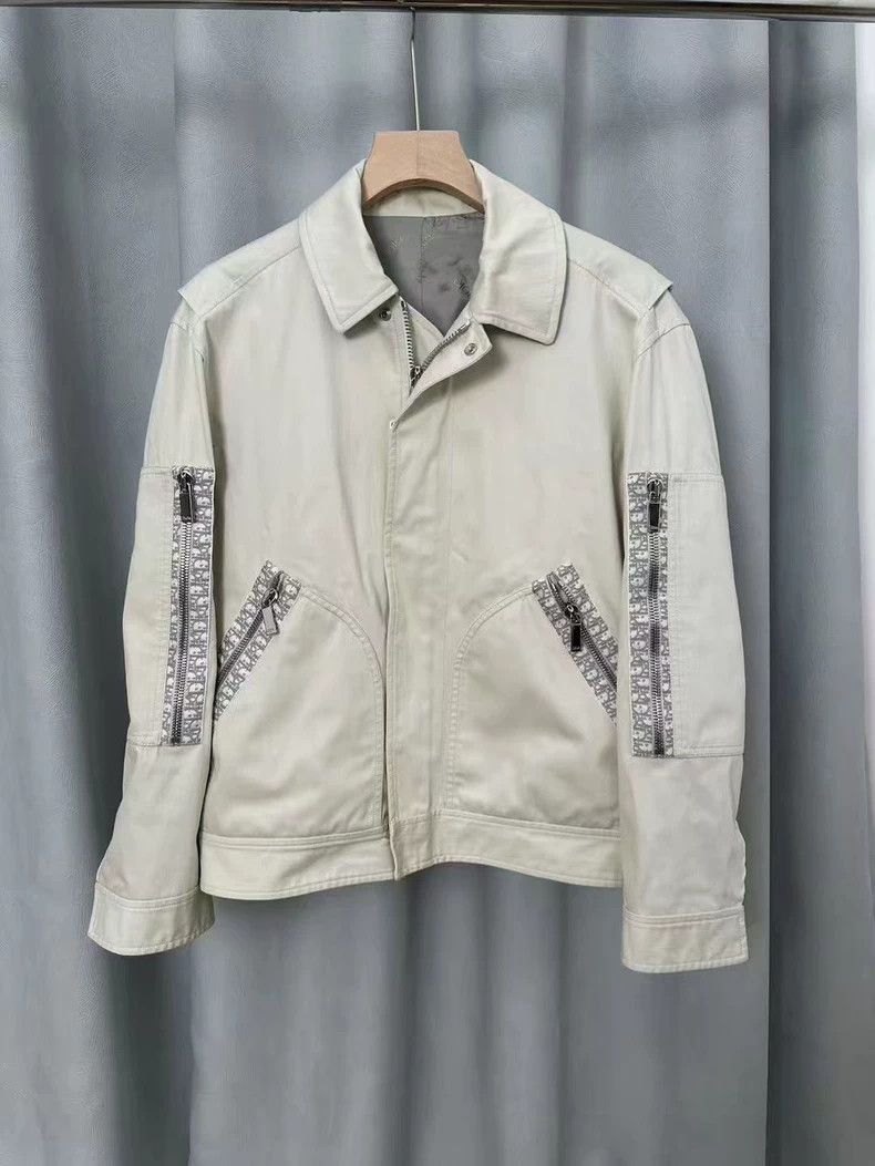 Dior Dior Beige Monogram Patchwork Men's Jacket Size US S / EU 44-46 / 1 - 1 Thumbnail