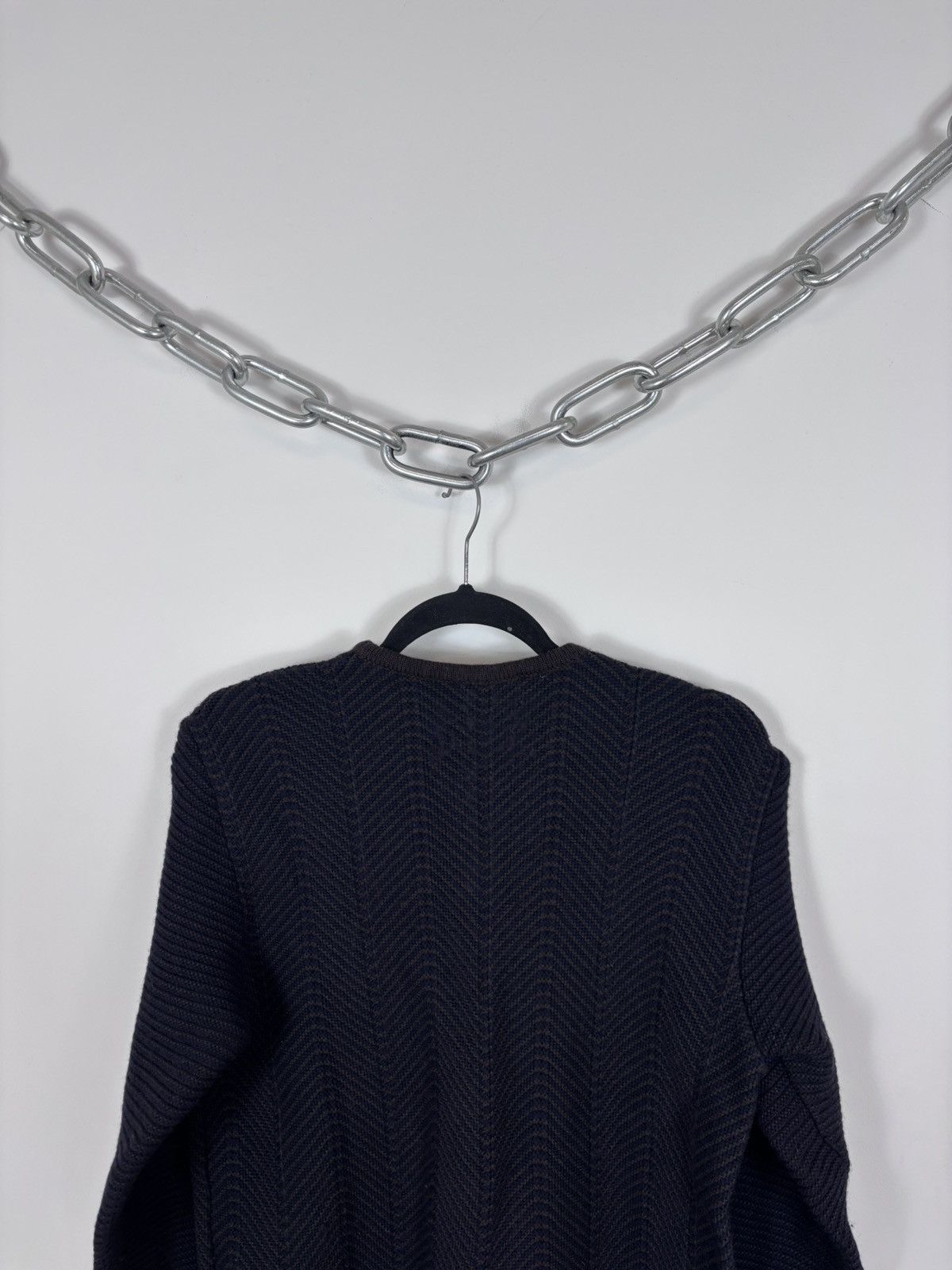 Gianfranco Ferre Vintage Gianfranco Ferre Forma Blue Brown Wool Sweater Size XL / US 12-14 / IT 48-50 - 11 Thumbnail