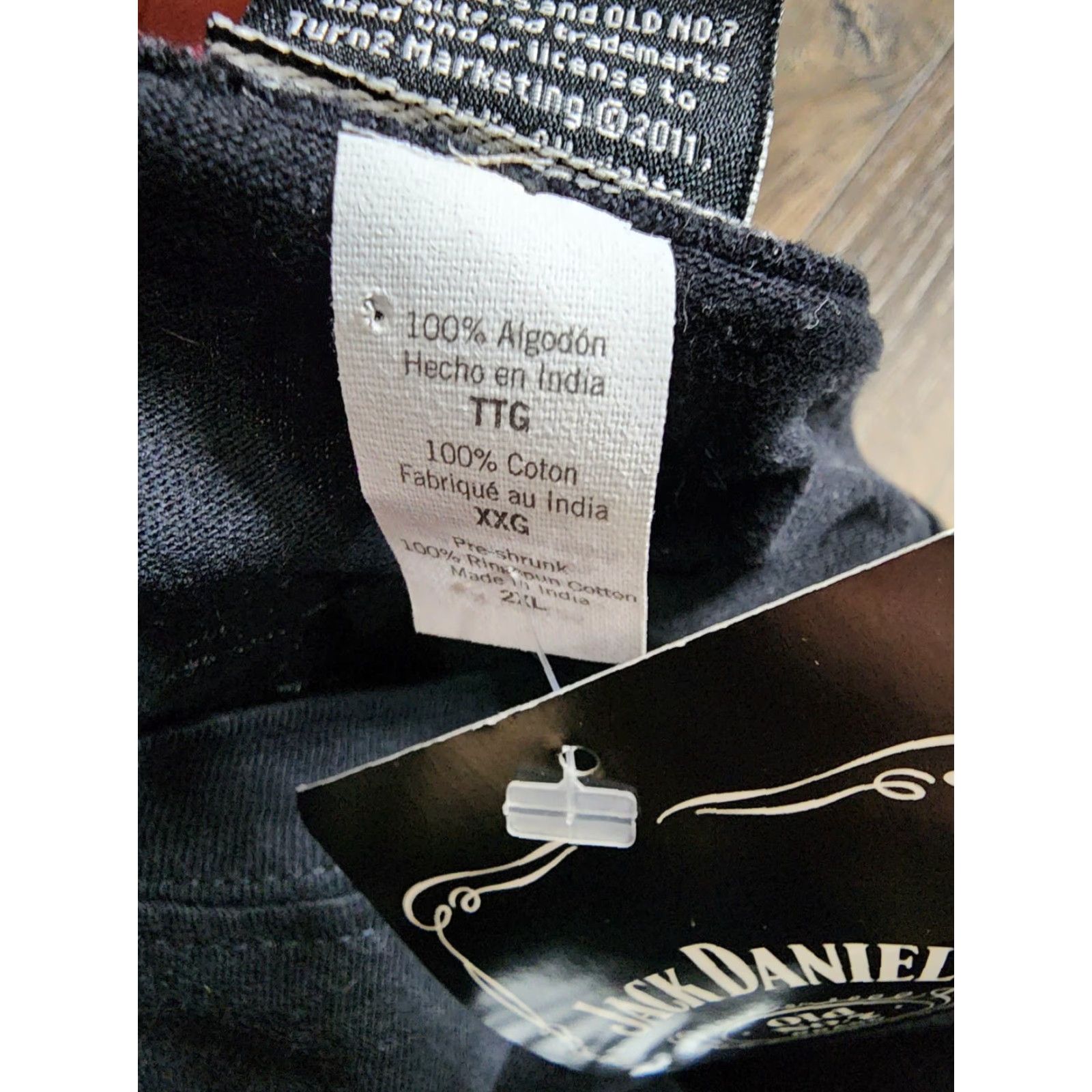 Vintage Womens 2XL Jack Daniels T-Shirt Black Cotton Crew Neck Short Sleeve Graphic Print Slim Fit Casual Vintage: No Size XXL / US 16-18 / IT 52-54 - 5 Thumbnail