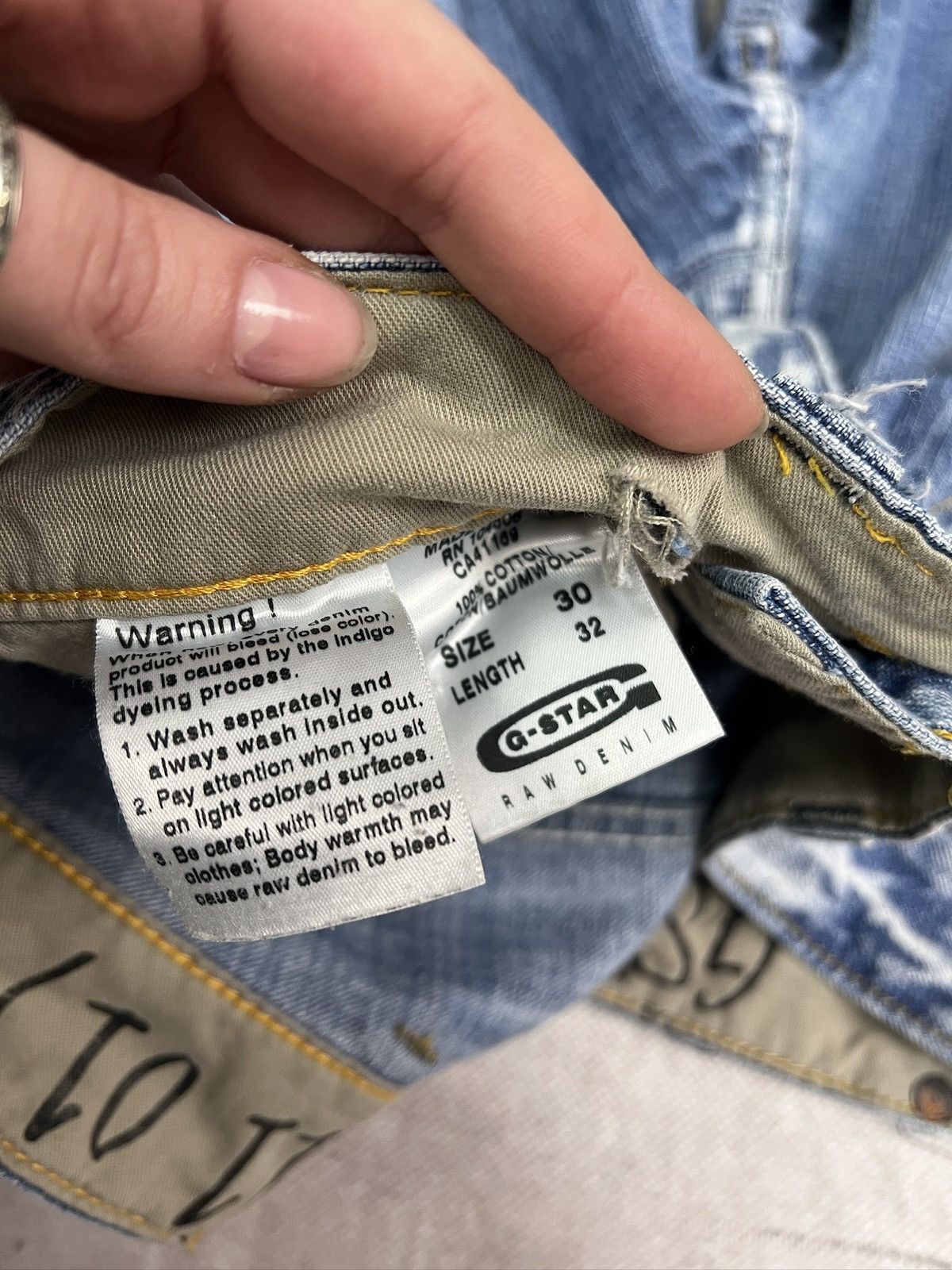 Junya Watanabe Junya watanabe style distressed jeans g star raw y2k Size US 30 / EU 46 - 6 Thumbnail