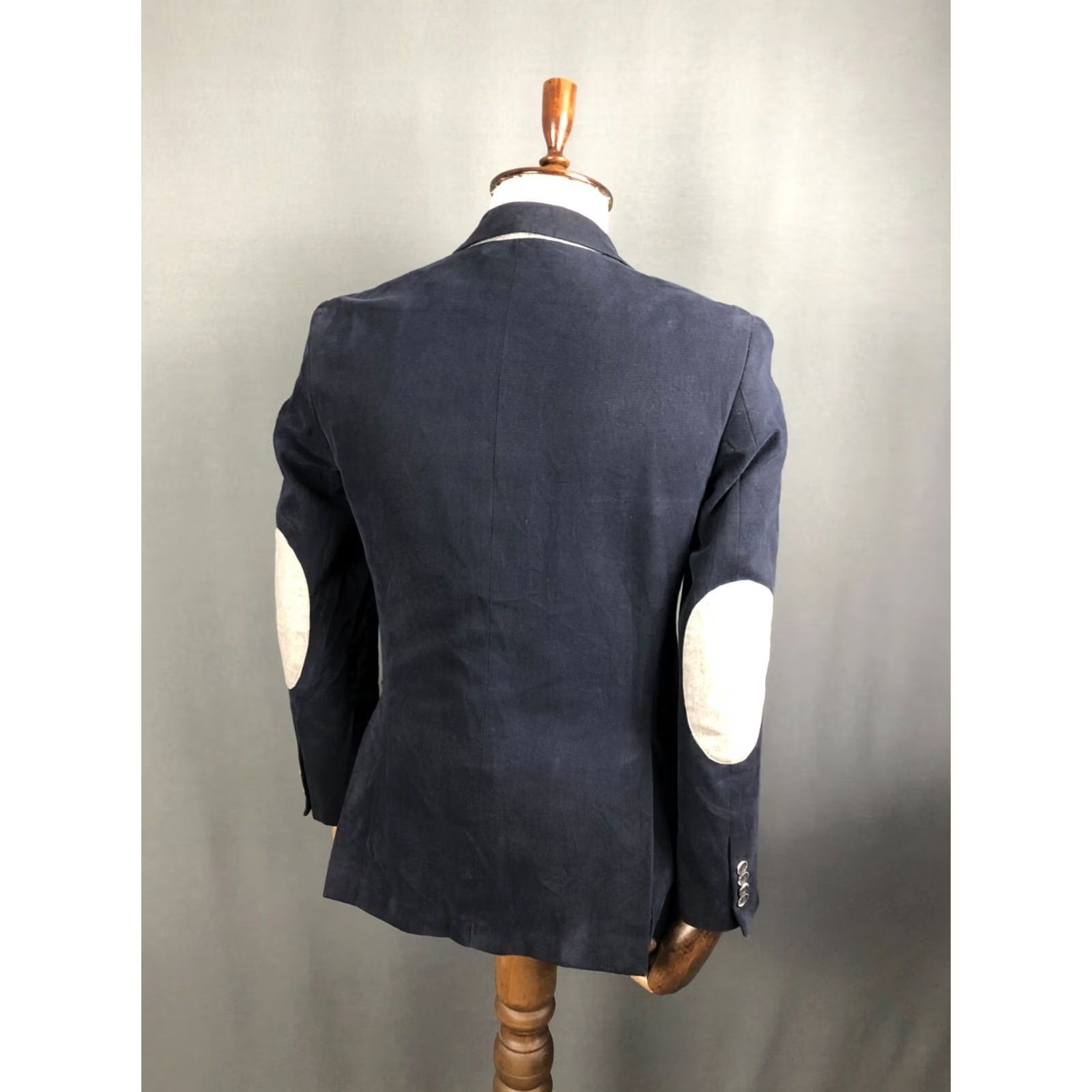 Vintage Boggi Milano Blazer Men's Cotton Dark Blue 46 Blazer Jacket Regular Length Mid-Length Button Closure Casual Vintage: No Size 46R - 3 Thumbnail
