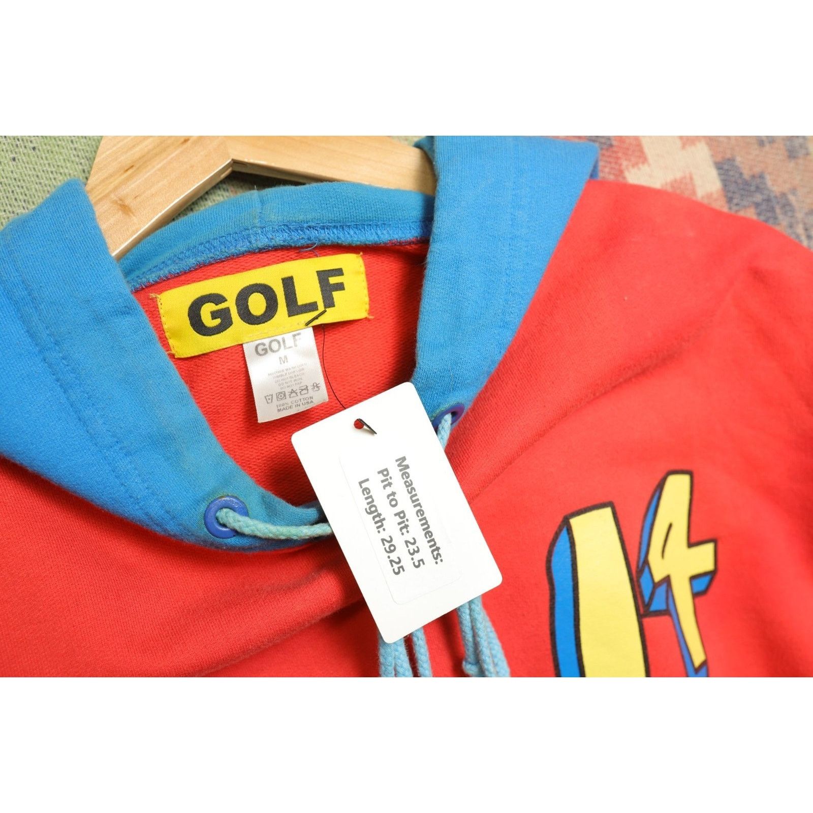 Golf Wang Golf Wang Flognaw Racing Rainbow Hoodie Size Medium Size US M / EU 48-50 / 2 - 4 Thumbnail