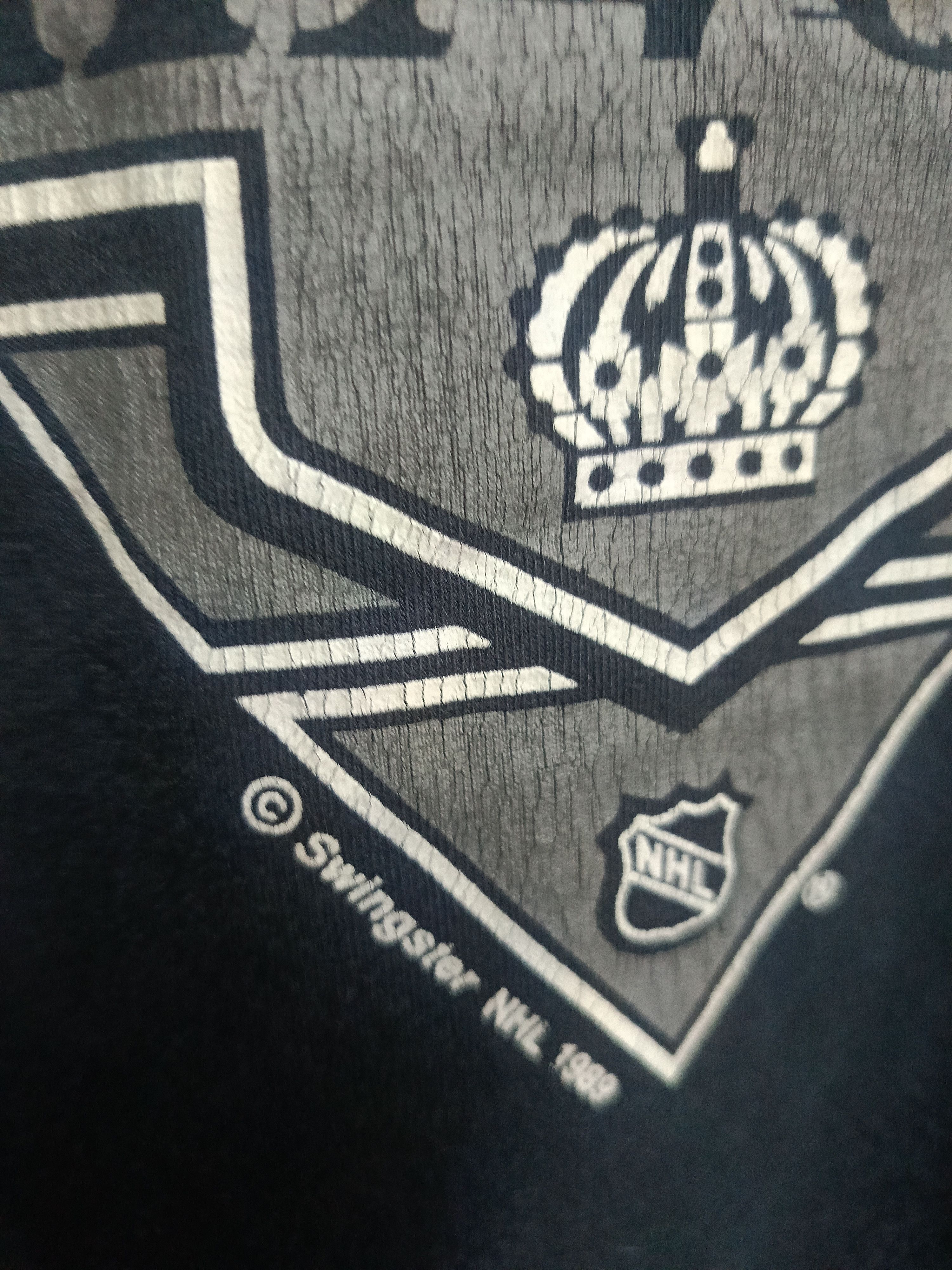 NHL × Swingster × Vintage Vtg 90 Los Angeles kings Sun faded Tee Size US M / EU 48-50 / 2 - 4 Thumbnail