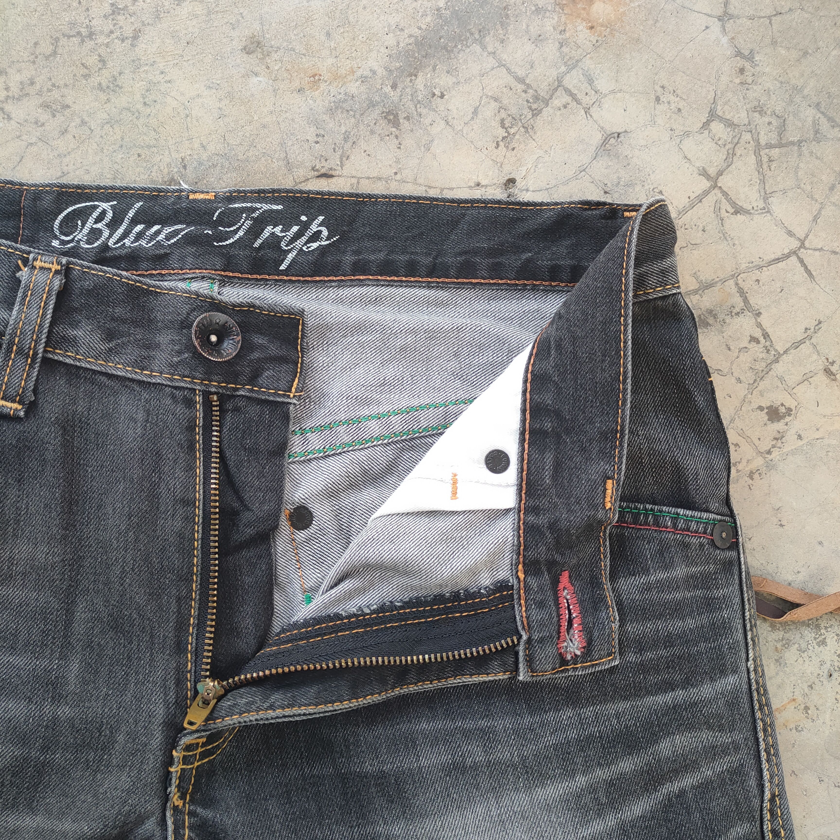 Edwin × Vintage W33 VINTAGE EDWIN FADED BLACK DISTRESSED JEANS PANTS Size US 33 - 7 Thumbnail