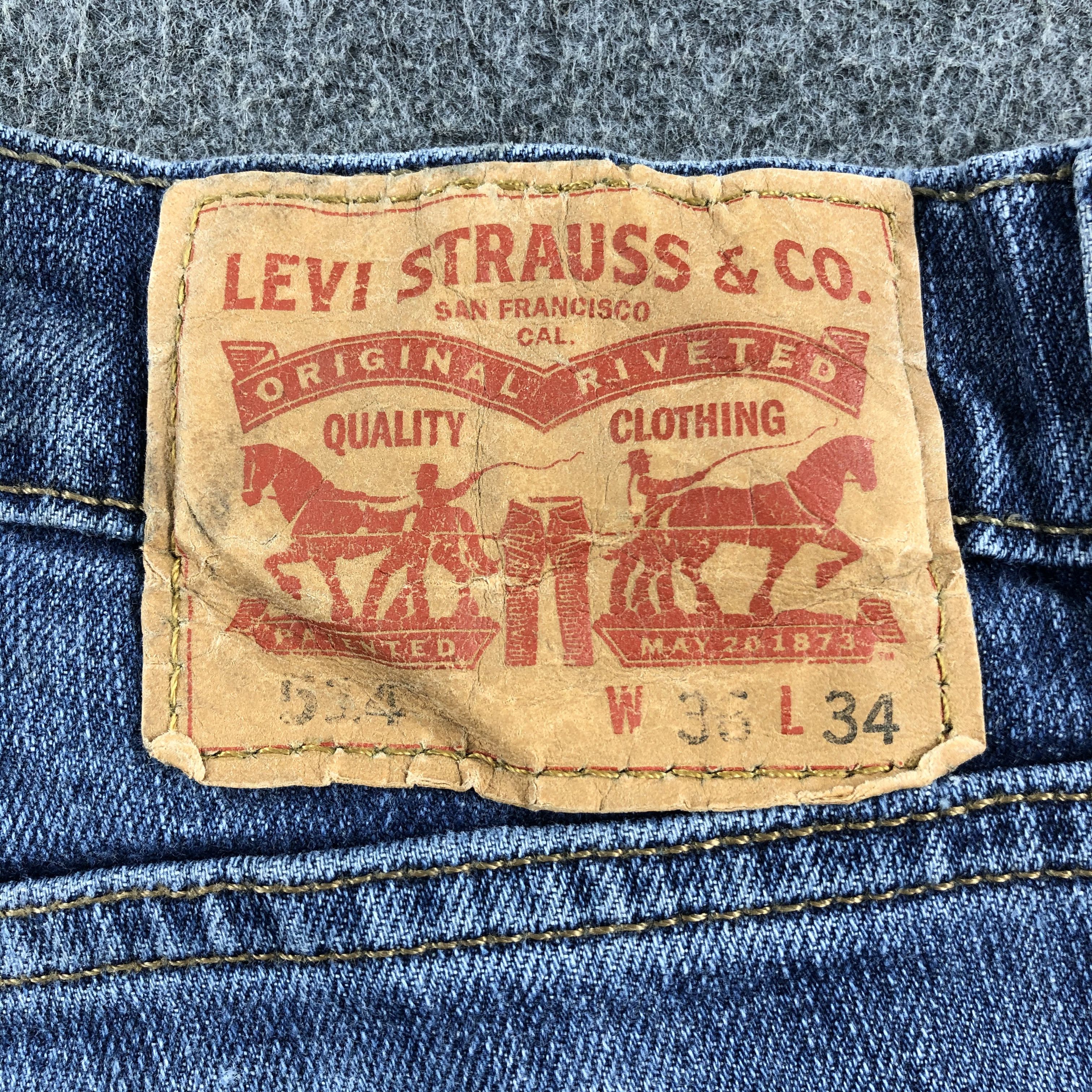 Levi's Vintage Blue Wash Levis 514 Jeans-J2308 Size US 35 - 5 Thumbnail