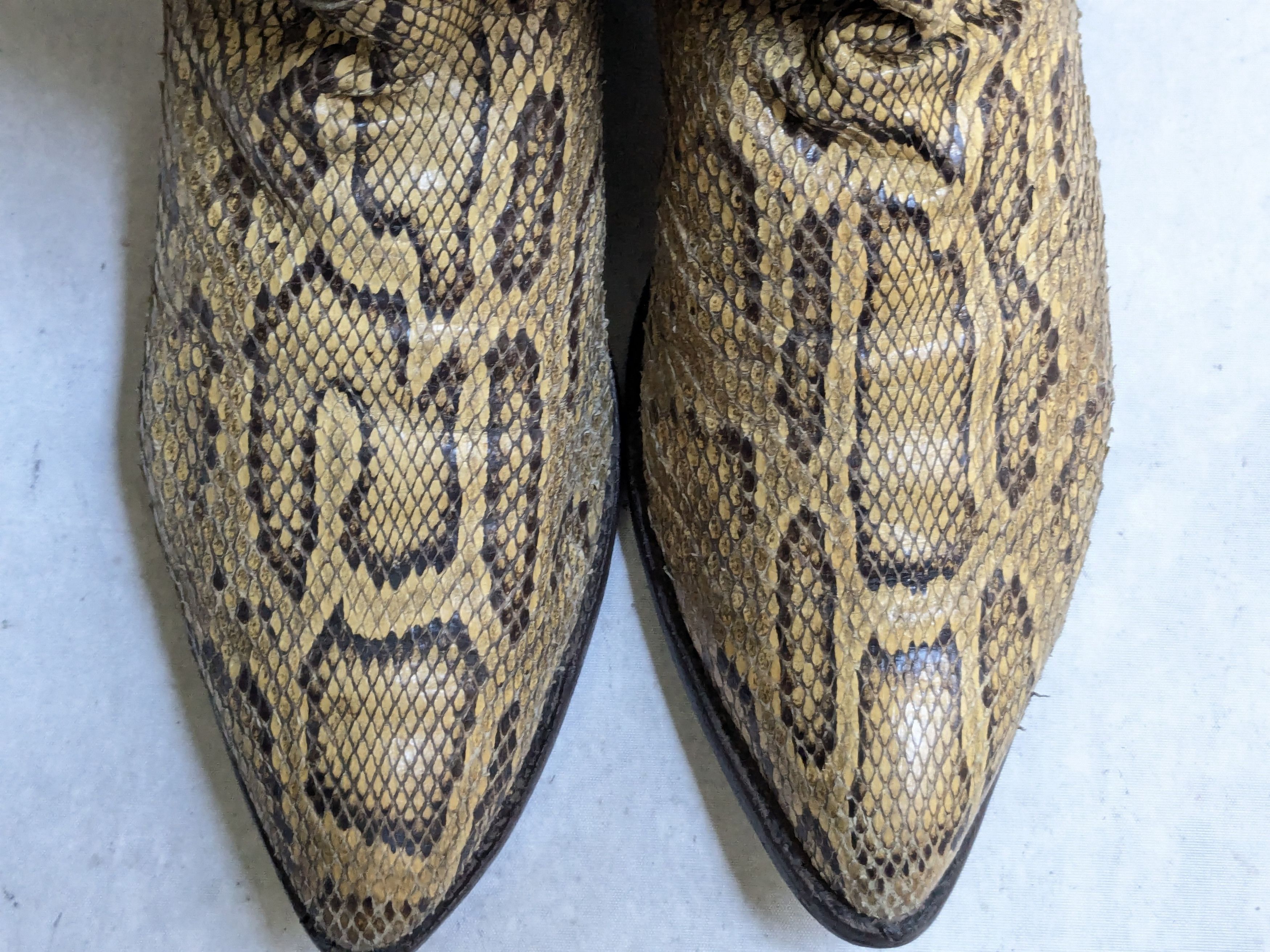 Justin Boots Justin Cowboy Boots Python Snakeskin 13 E Wide USA Size US 13 / EU 46 - 5 Thumbnail
