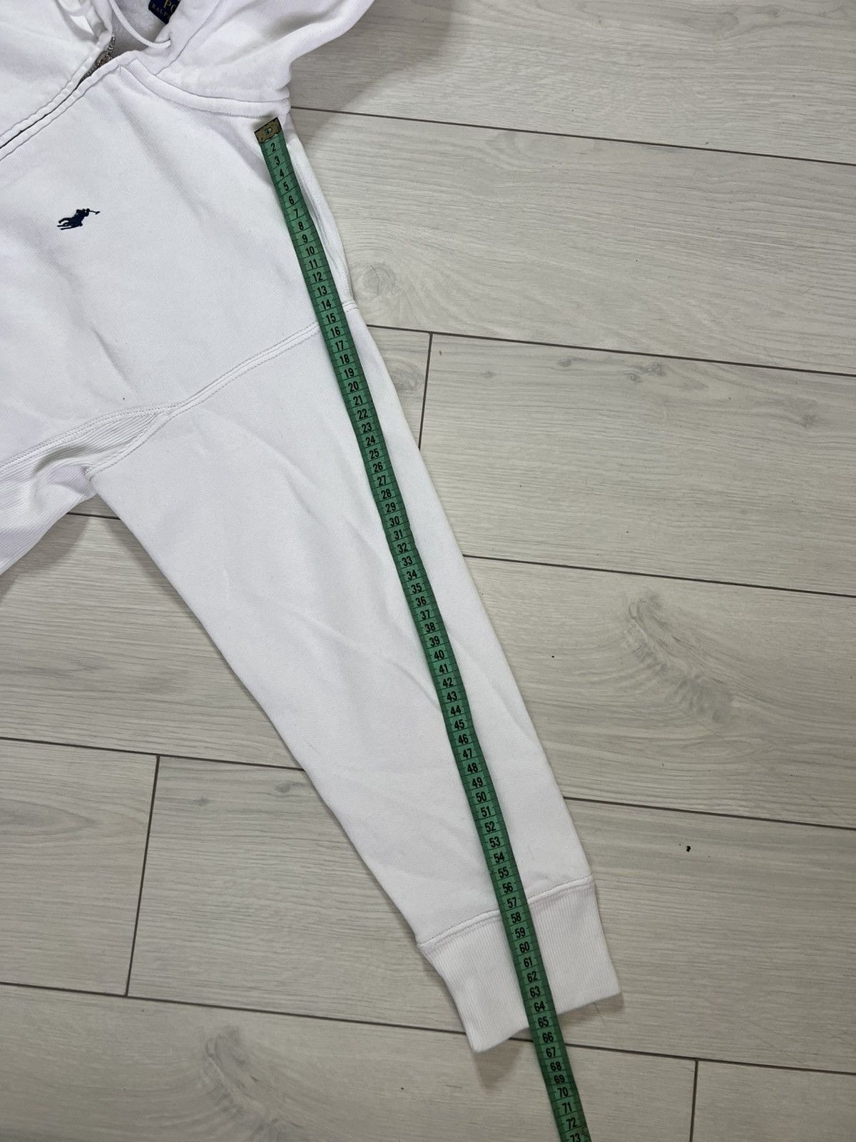 Polo Ralph Lauren Vintage Polo Ralph Lauren Zip-Up White Hoodie Boxy Fit Size US M / EU 48-50 / 2 - 10 Thumbnail