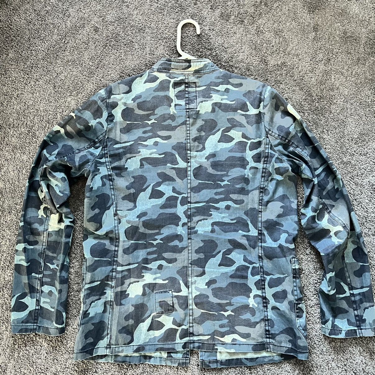 DENHAM Denham mens blue camo shirt/jacket chore Size US M / EU 48-50 / 2 - 5 Thumbnail