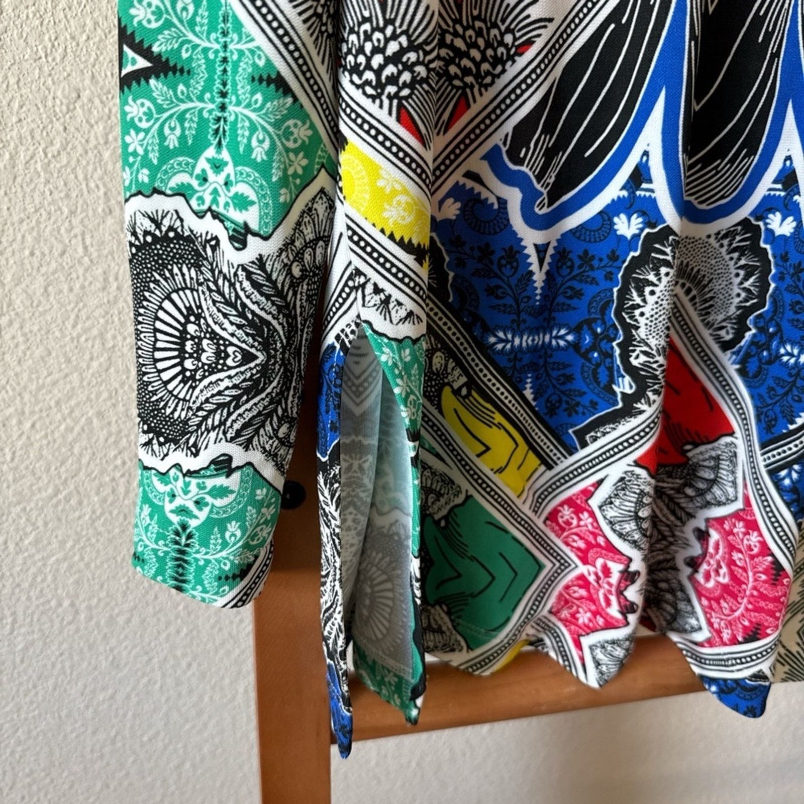 Cavalli Class Cavalli class Colorful Geometric Women's Top Size M / US 6-8 / IT 42-44 - 4 Thumbnail
