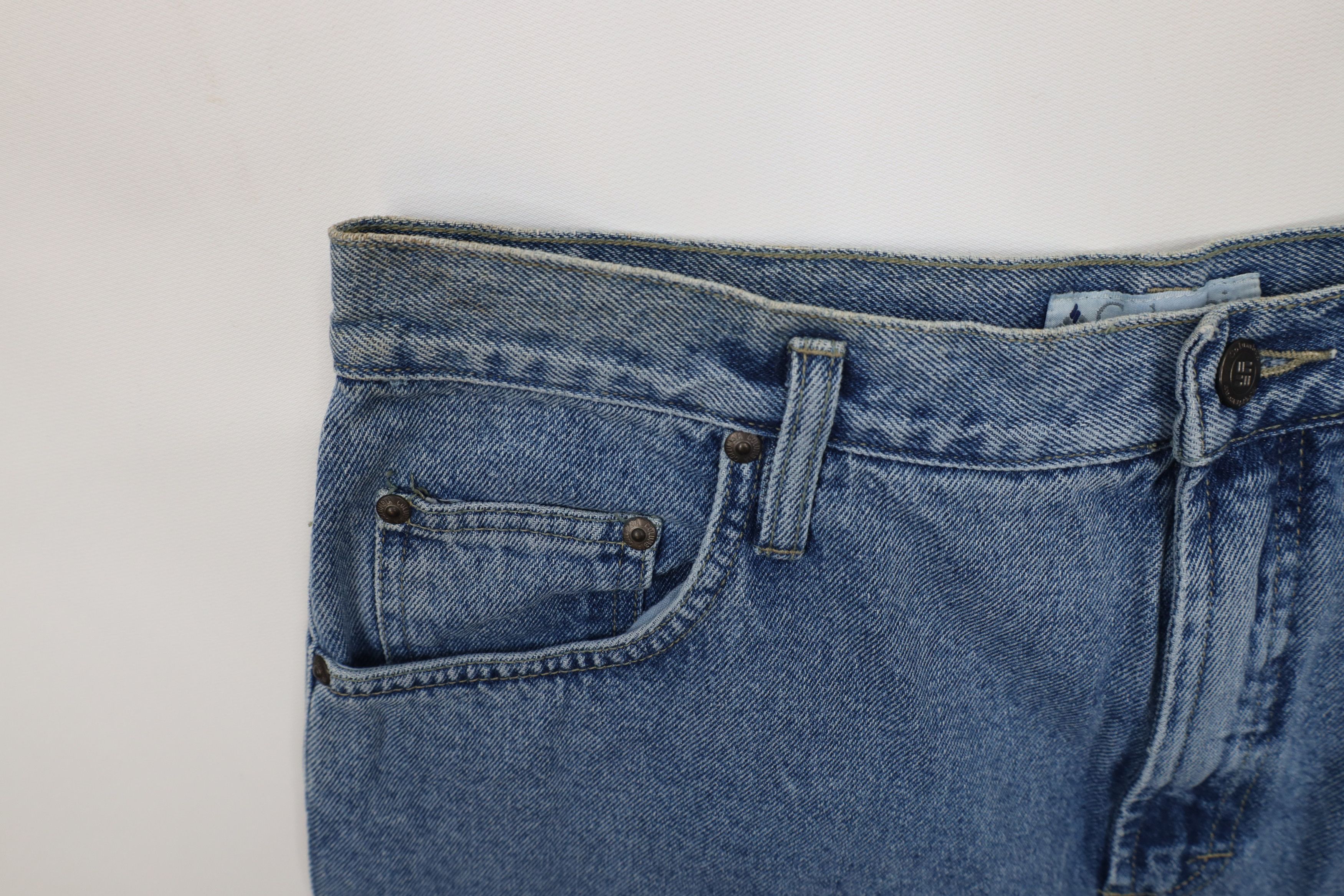 Columbia Deadstock Vintage 90s Columbia Fit Denim Jeans Blue Cotton Size 38" / US 16 / IT 52 - 8 Thumbnail