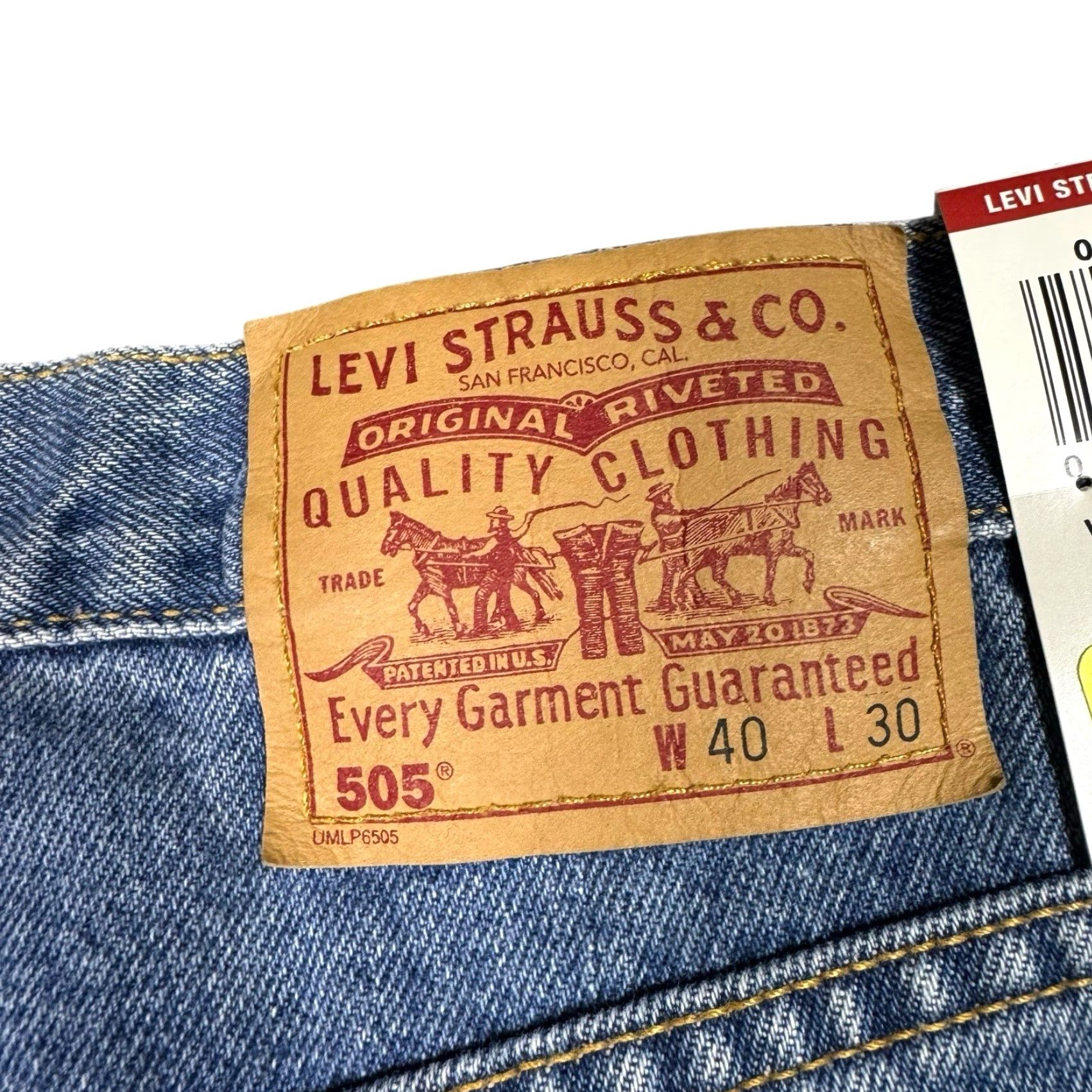 Levi's VINTAGE Levi's 505 Jeans Men's 40x30 Deadstock New Straight Paper Tag 90s Y2K Mens Jeans Size US 40 / EU 56 - 4 Thumbnail