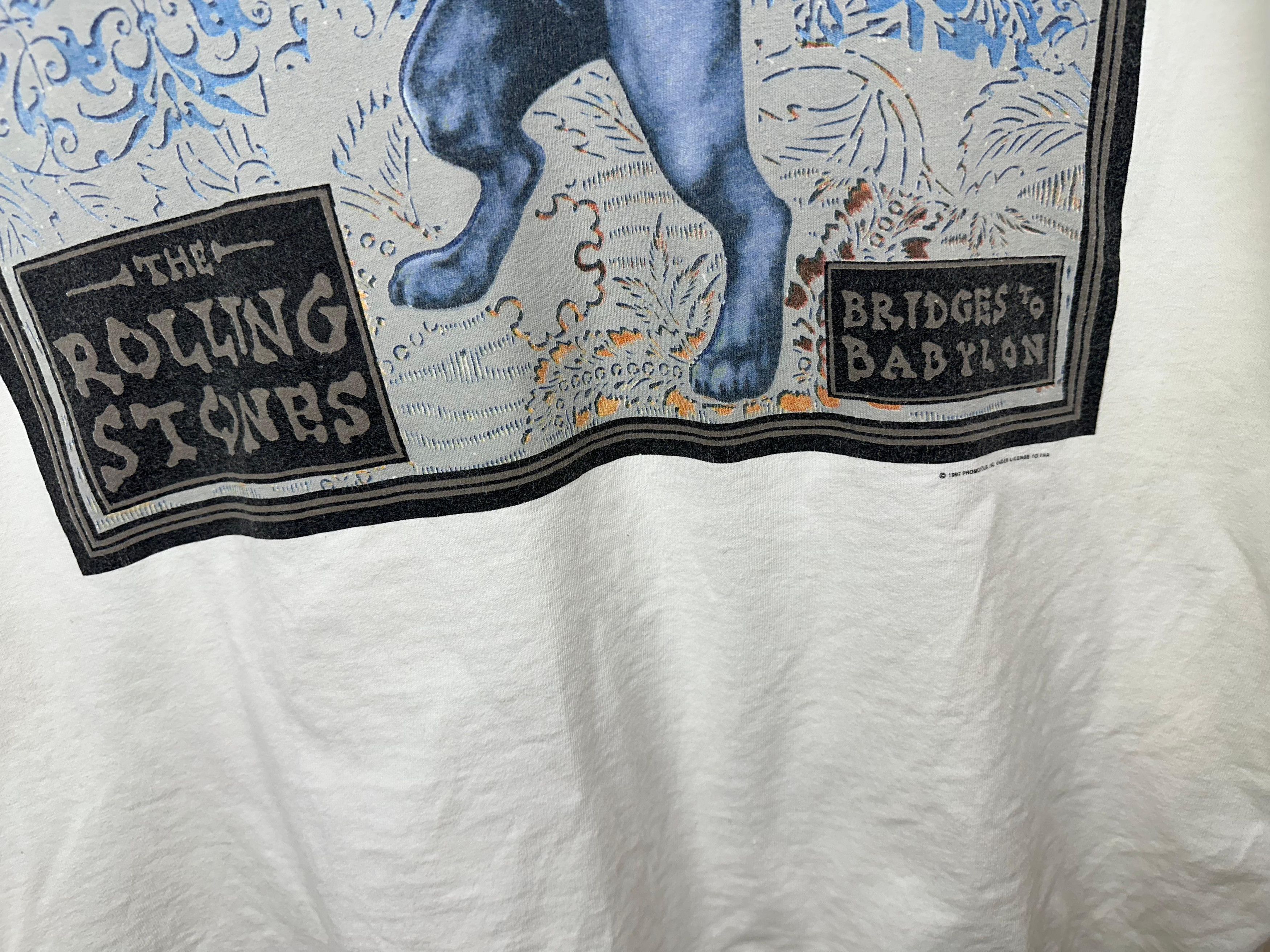 The Rolling Stones × Vintage vintage Rolling Stones Original Concert Shirt 1997 Size US XL / EU 56 / 4 - 3 Thumbnail