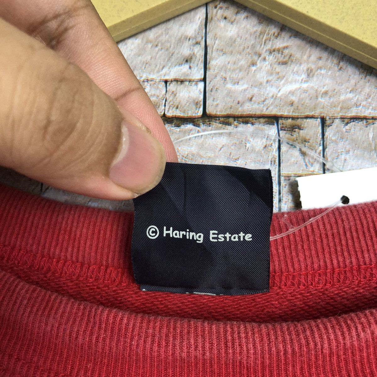 Keith Haring DL K.Harring X Uniqlo alphabet Red vintage Sweatshirt #A472 Size US L / EU 52-54 / 3 - 10 Thumbnail