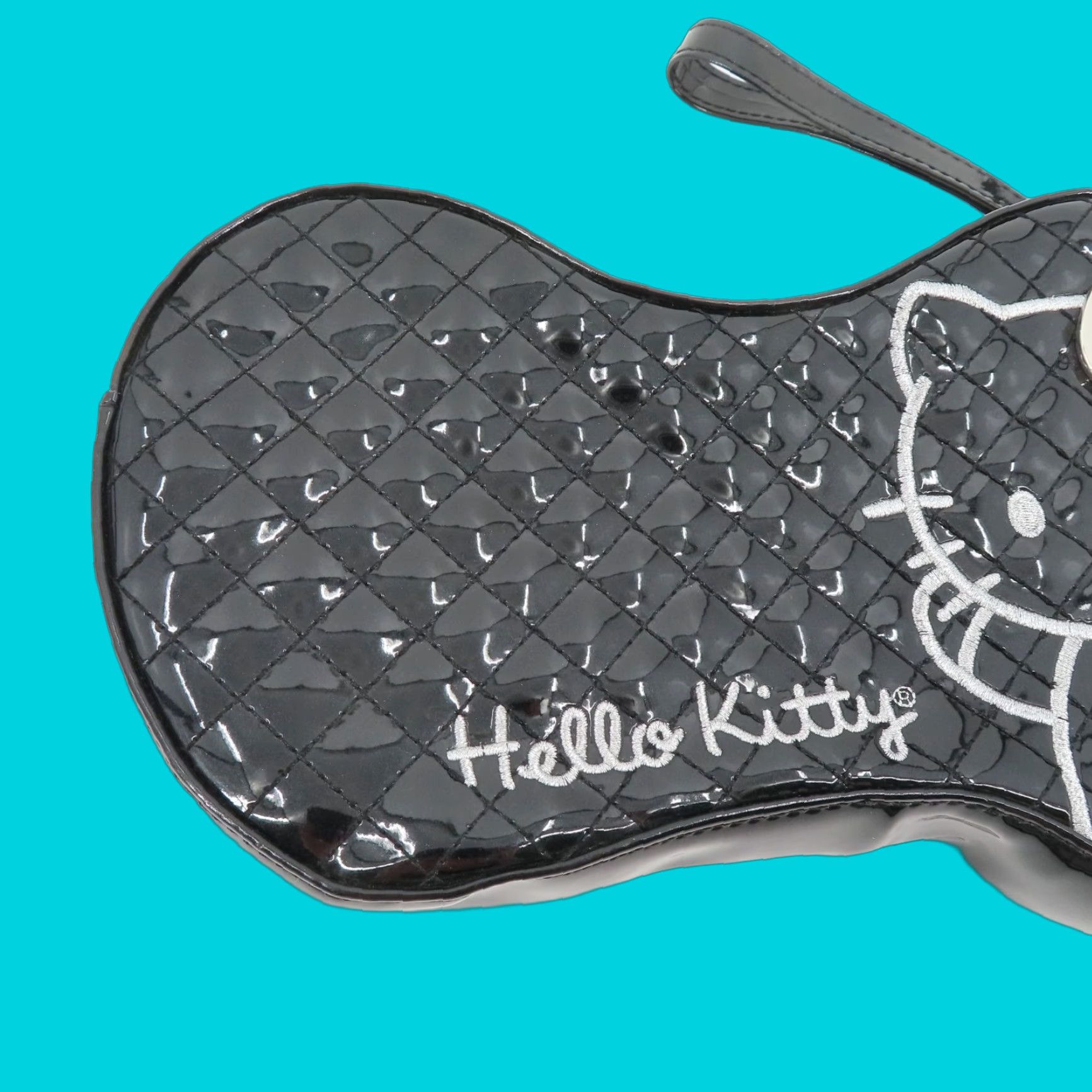 Vintage VINTAGE Loungefly Sanrio Hello Kitty Clutch Bag Quilted Bow Shape Handbag Purse 2011 Collection Womens Black Size ONE SIZE - 1 Thumbnail