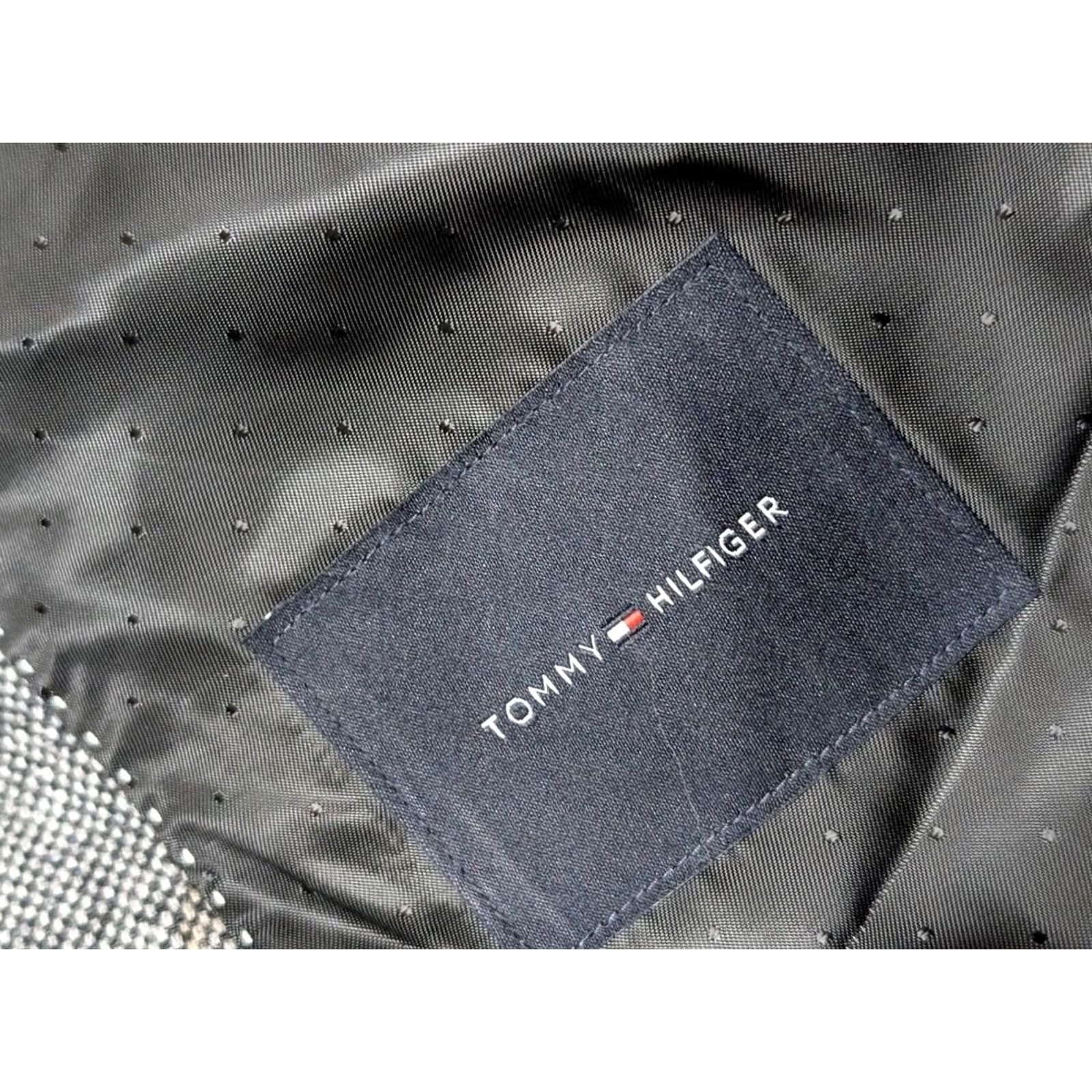 Tommy Hilfiger TOMMY HILFIGER blazer TWEED gray 46L wool sportscoat blazer 46L Mens Notch Wool Tweed Gray, Weave, Two-Button, Regular Fit Size 46R - 3 Thumbnail