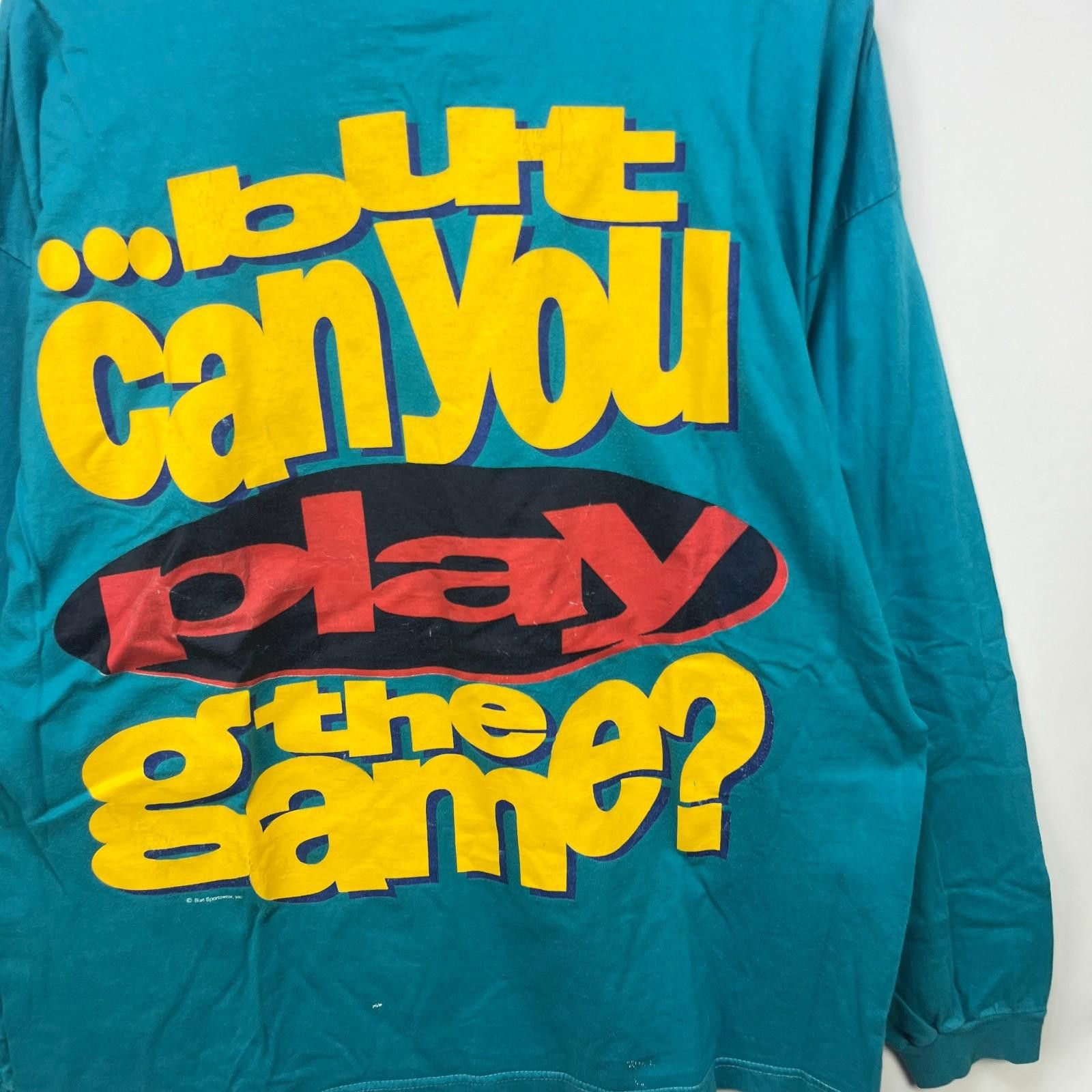 Vintage Vtg You Can Talk the Talk But Can You Play The Game Shirt Size US XL / EU 56 / 4 - 2 Thumbnail