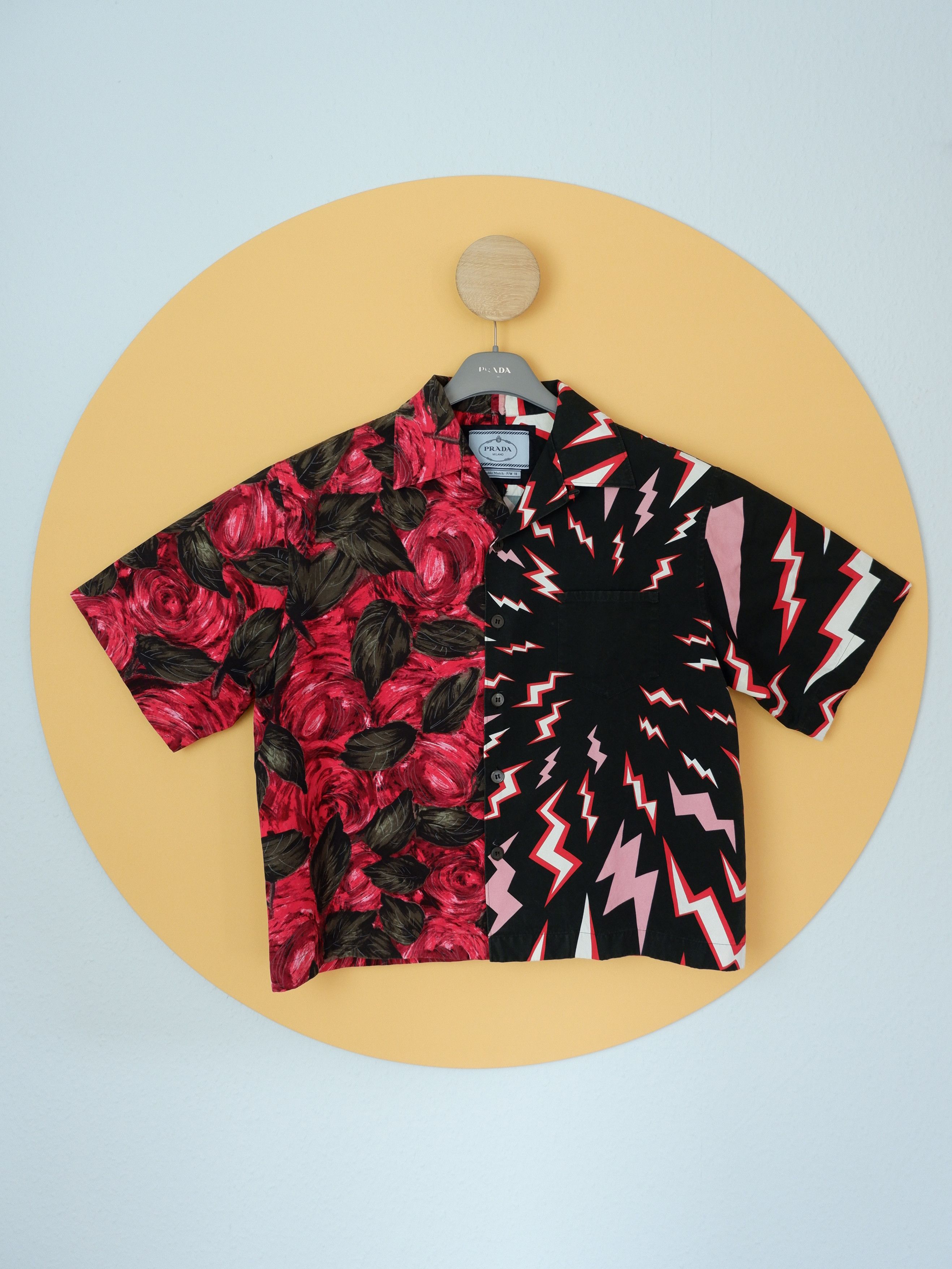 Prada Last drop! Prada lightning bolt Frankenstein shirt | Grailed