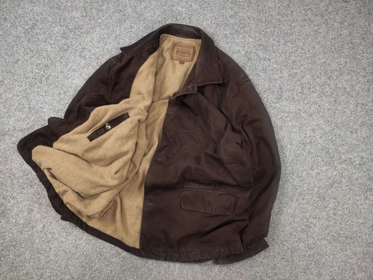 Vintage Redskins Territoire Vintage 80's Work Style USA Lined Jacket Size US XL / EU 56 / 4 - 3 Thumbnail