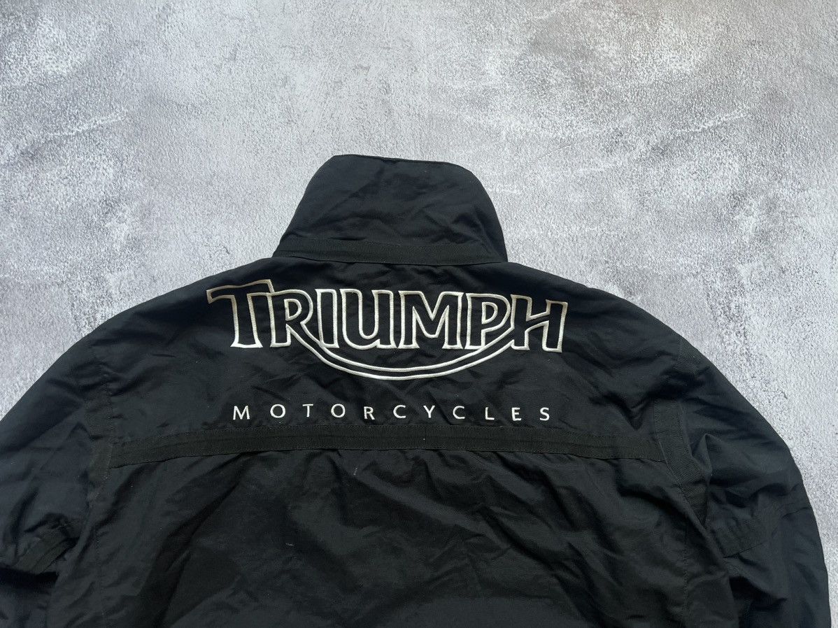 Harley Davidson × Vintage Triumph Motorcycles Big Logo Nylon Bomber Jacket Size:S Size US S / EU 44-46 / 1 - 6 Thumbnail