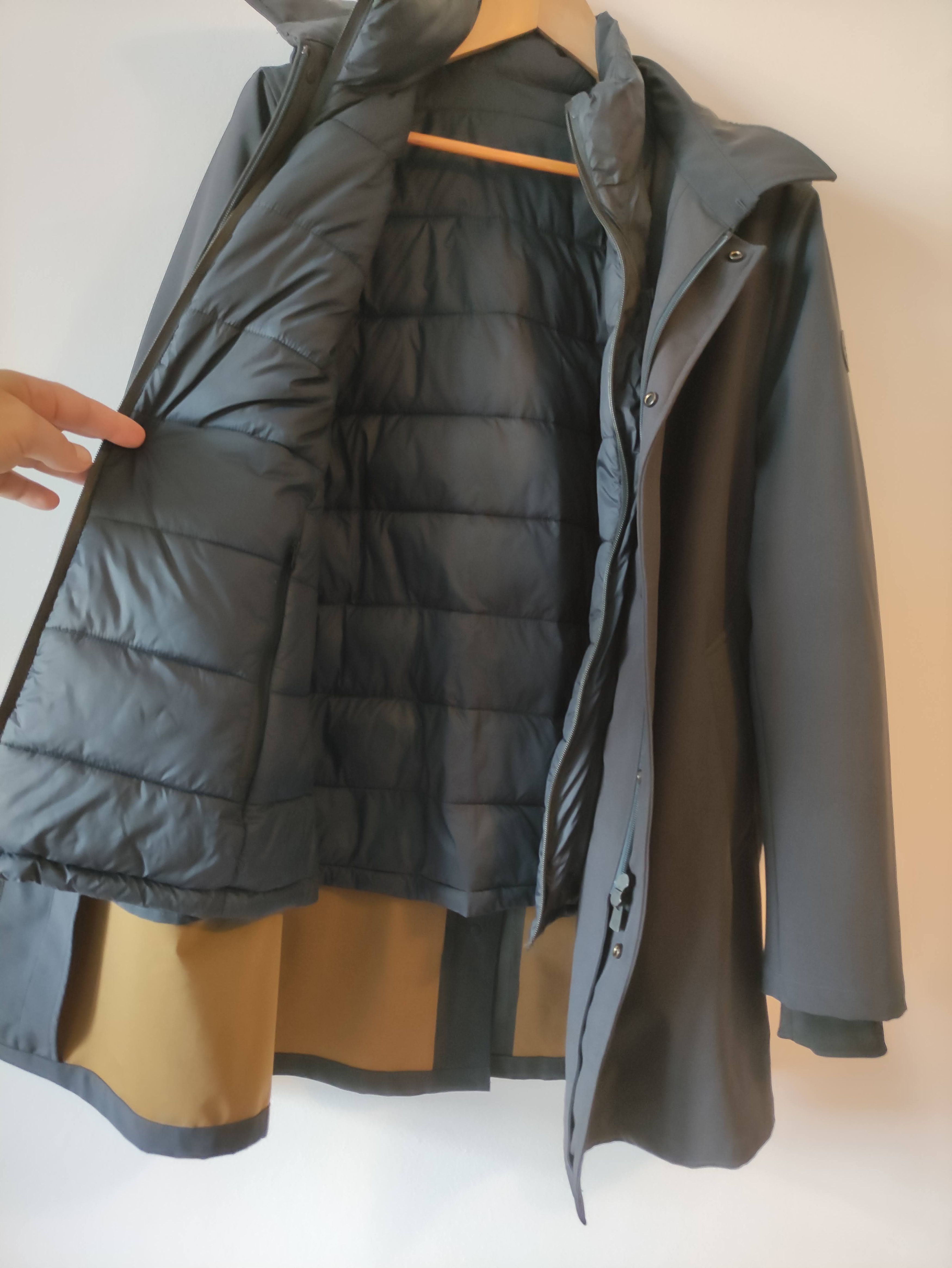 Manuel Ritz Coat in neoprene caban coat with removable bib Size US XL / EU 56 / 4 - 2 Thumbnail
