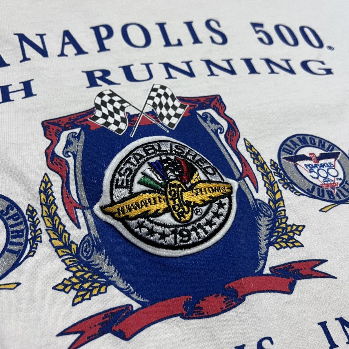 Nutmeg × Vintage Vintage 90s Indianapolis 500 Nutmeg T shirt INDY Car Racing Size US XL / EU 56 / 4 - 6 Thumbnail