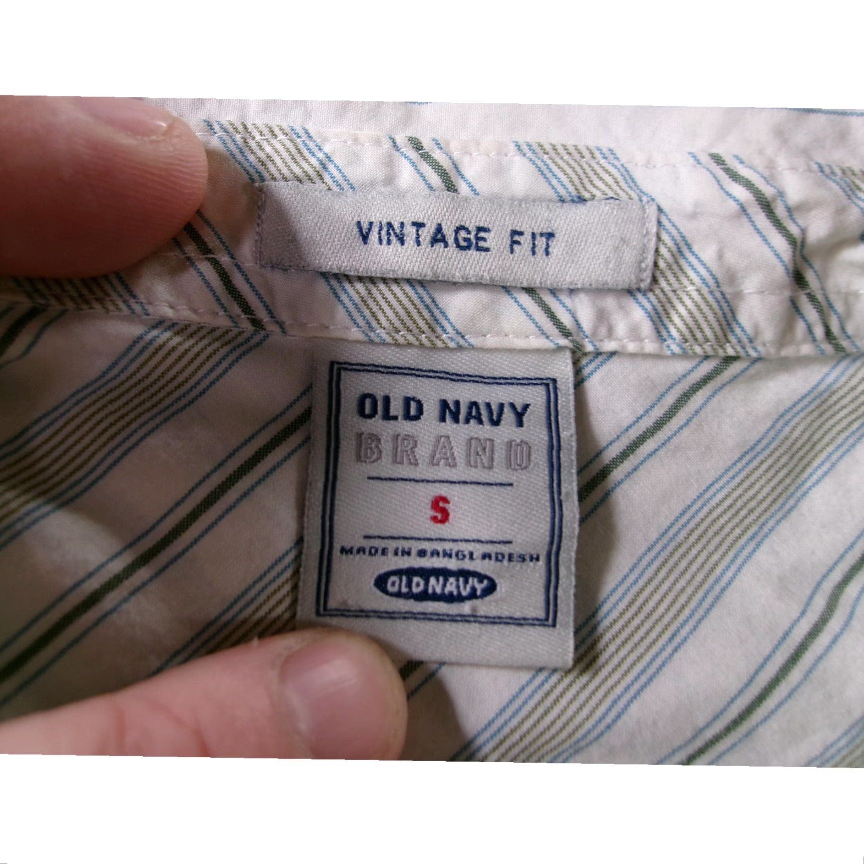 Old Navy VINTAGE? No — Old Navy Shirt Mens Small Grey Striped Button-Down Cotton Regular Fit Long Sleeve Casual Workwear S Grey Striped Button-Up Men Size US S / EU 44-46 / 1 - 6 Thumbnail