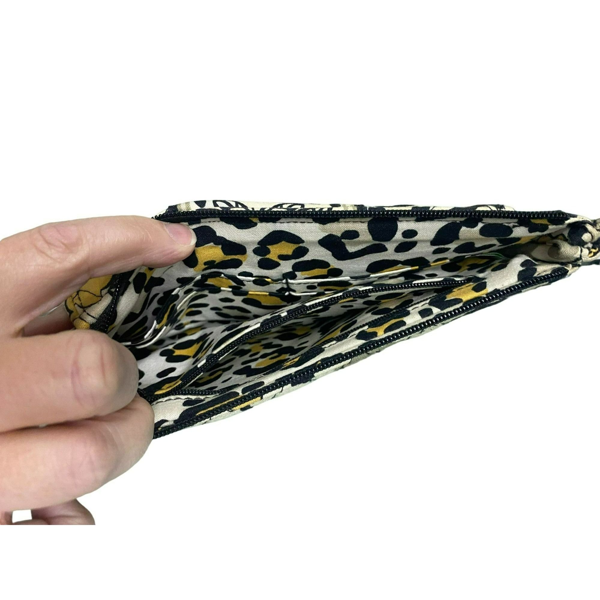 Vera Bradley Vera Bradley Yellow Floral Wristlet Wallet With Clasp & Zip Size ONE SIZE - 6 Thumbnail