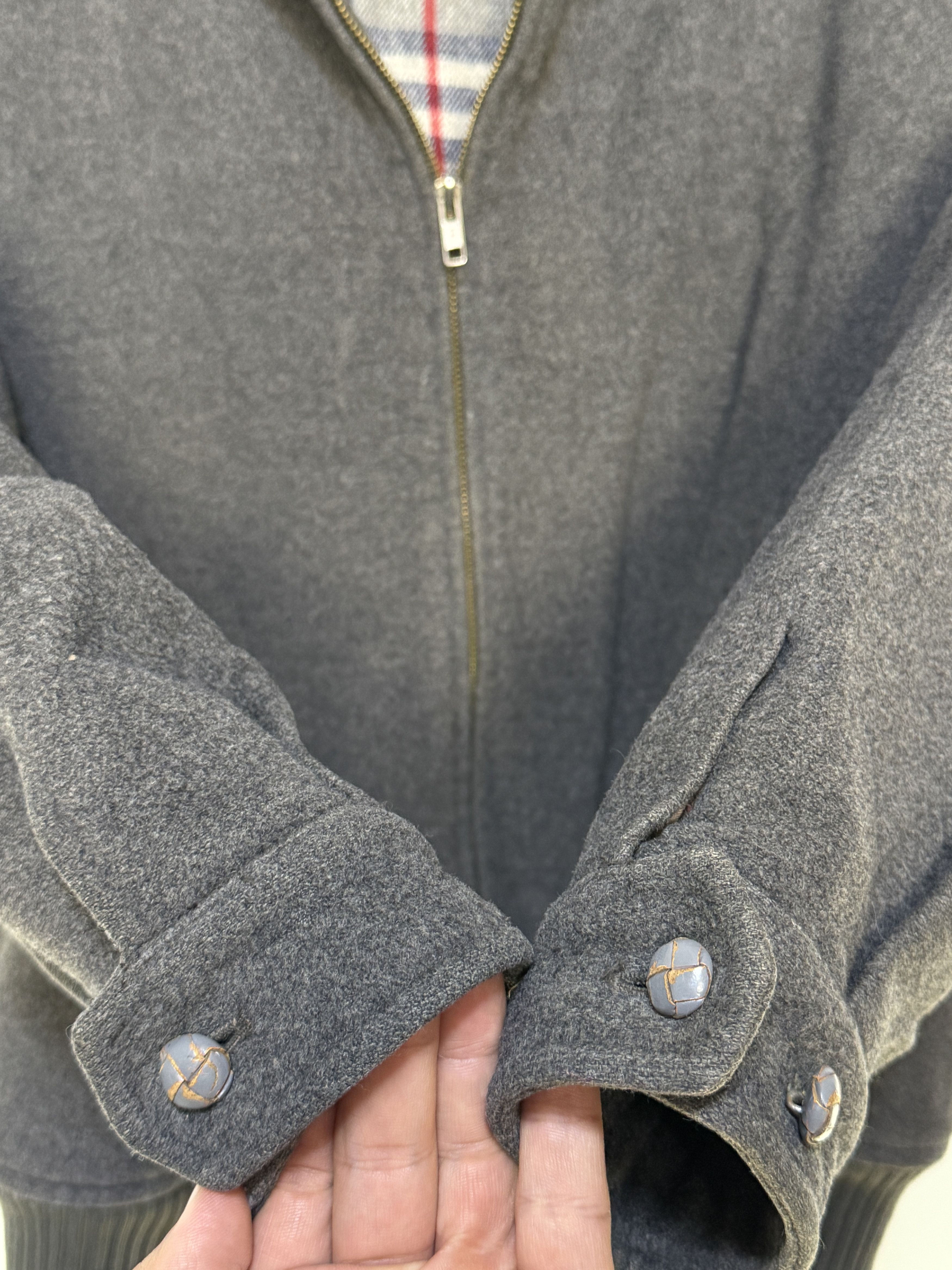 Burberry 🔥 rare 1990´s Burberry vintage wool bomber jacket Size US L / EU 52-54 / 3 - 5 Thumbnail