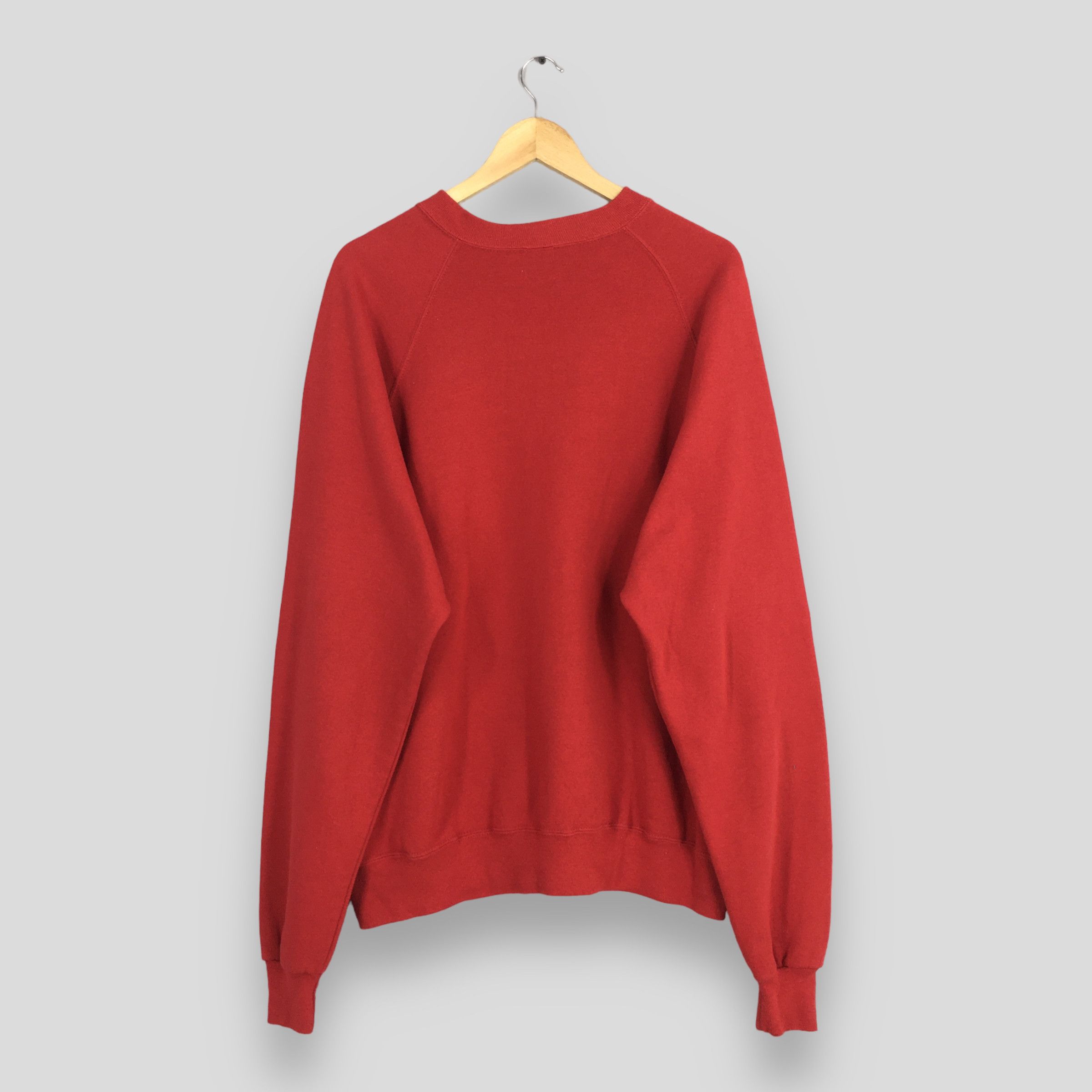Jerzees Vintage 90s Jerzees Usa Red Chilli Sweatshirt 2XLarge Size US XXL / EU 58 / 5 - 7 Thumbnail