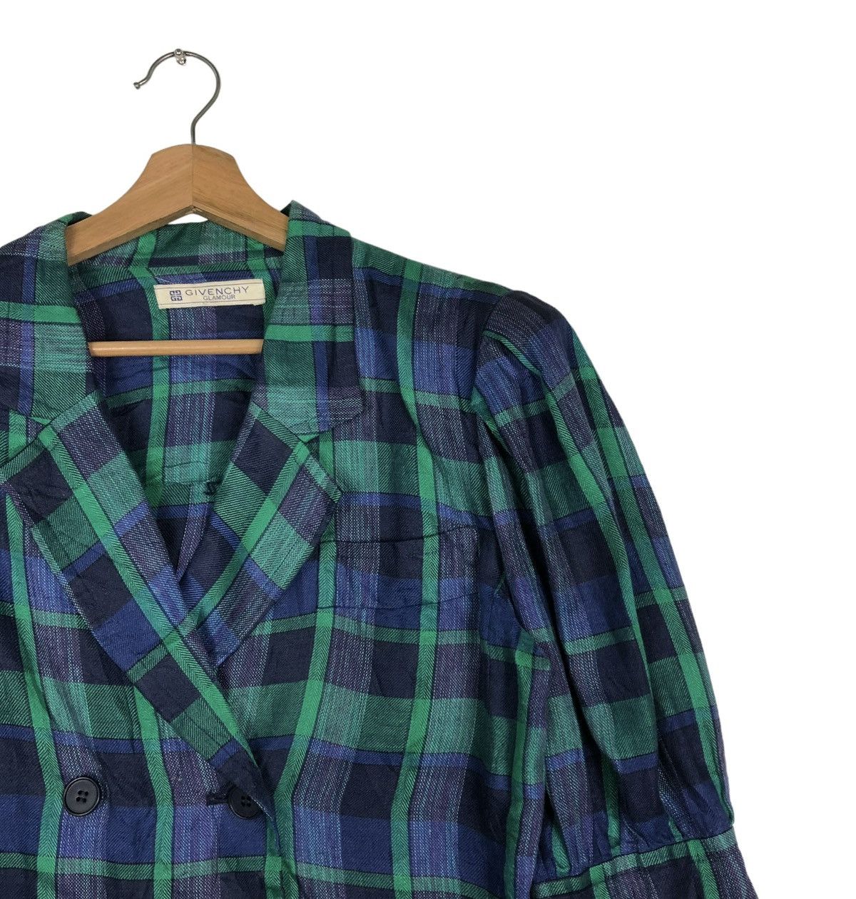 Givenchy 🔥VINTAGE CROPPED BUTTON JACKET GIVENCHY GLAMOUR TARTAN Size M / US 6-8 / IT 42-44 - 6 Thumbnail