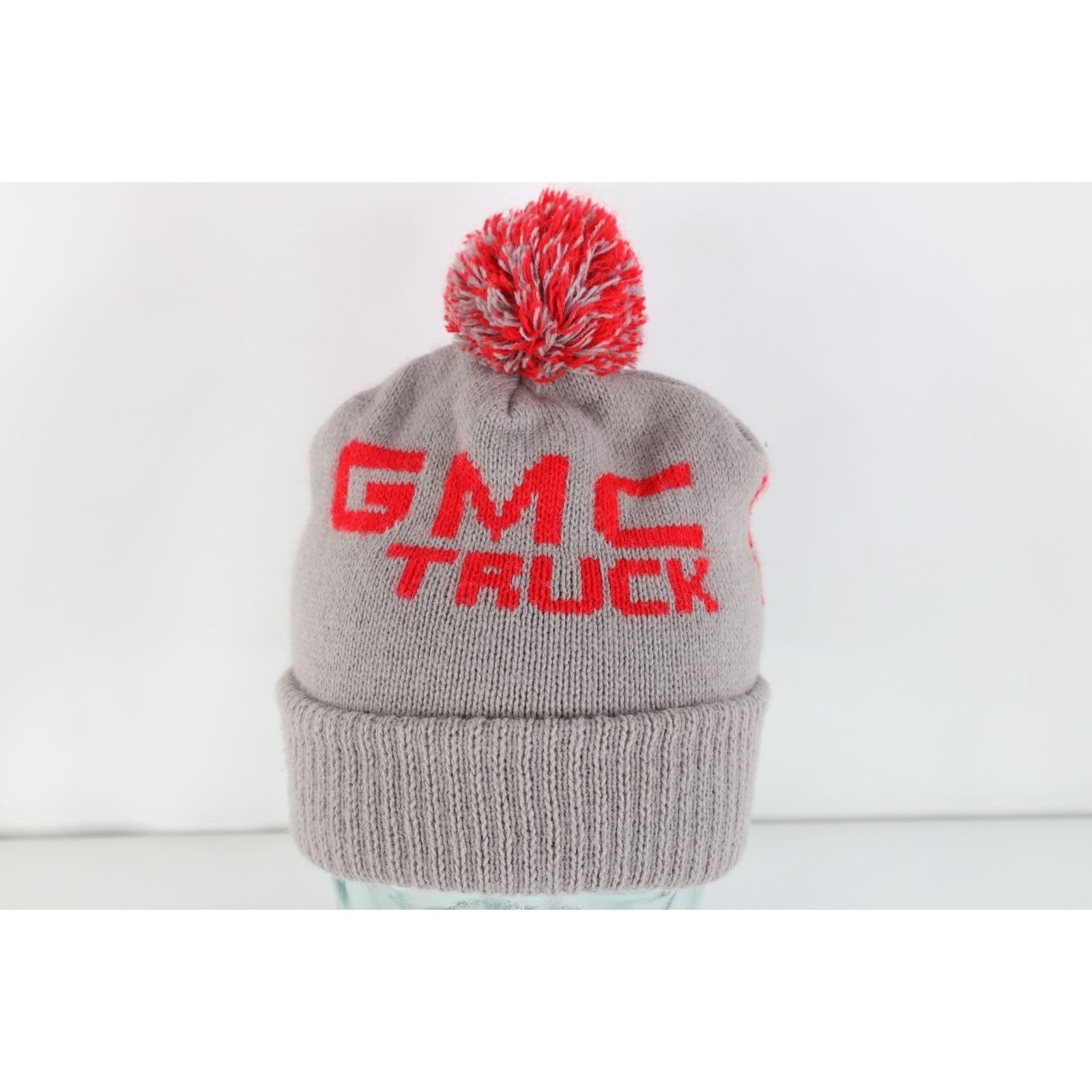 Vintage Vintage 80s 90s General Motors GMC Trucks Knit Winter Beanie Size ONE SIZE - 1 Thumbnail
