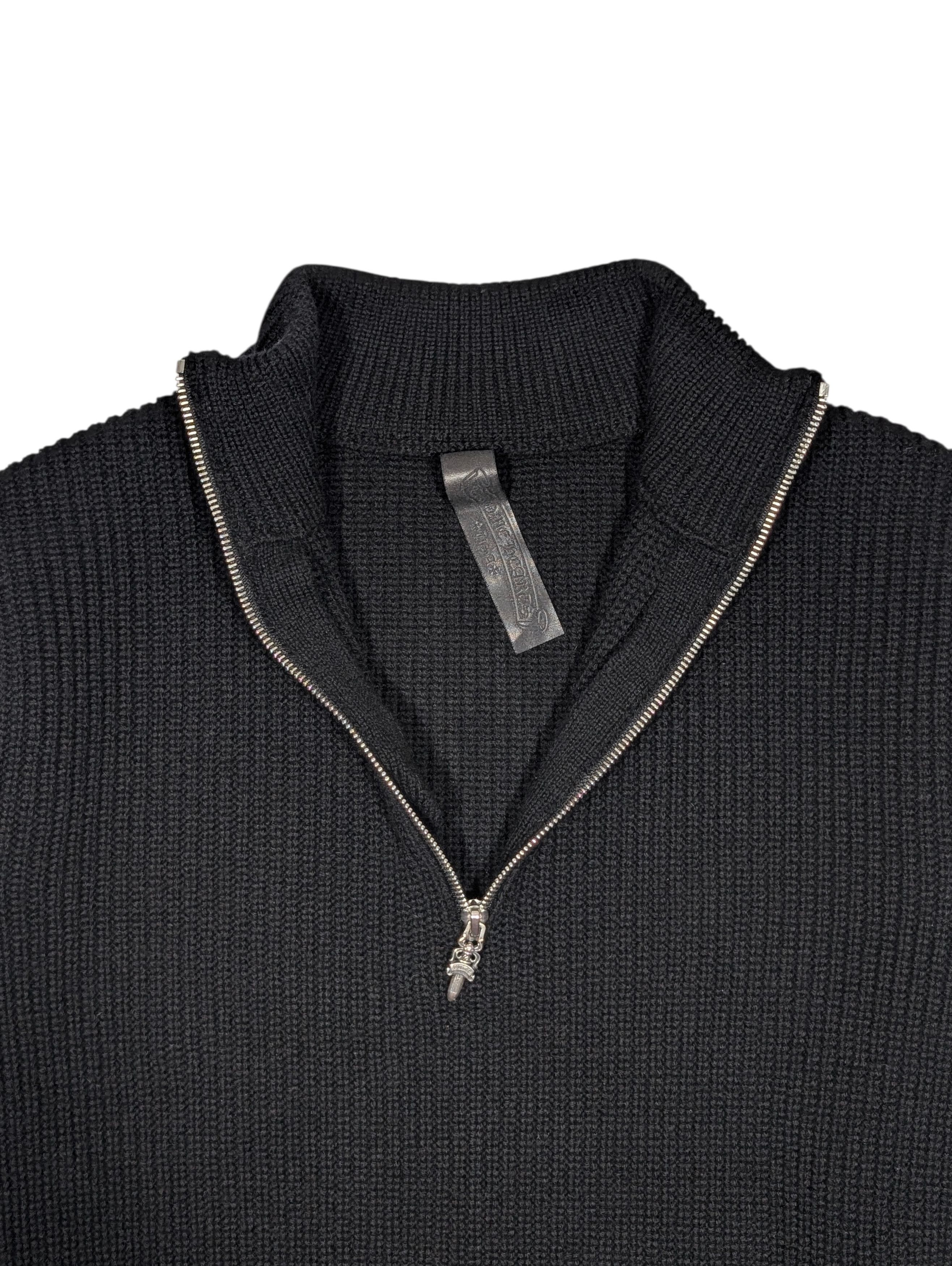 Chrome Hearts Cemetery Cross Patch 1/4 Zip Sweater (Bait & Tackle) Size US S / EU 44-46 / 1 - 4 Thumbnail