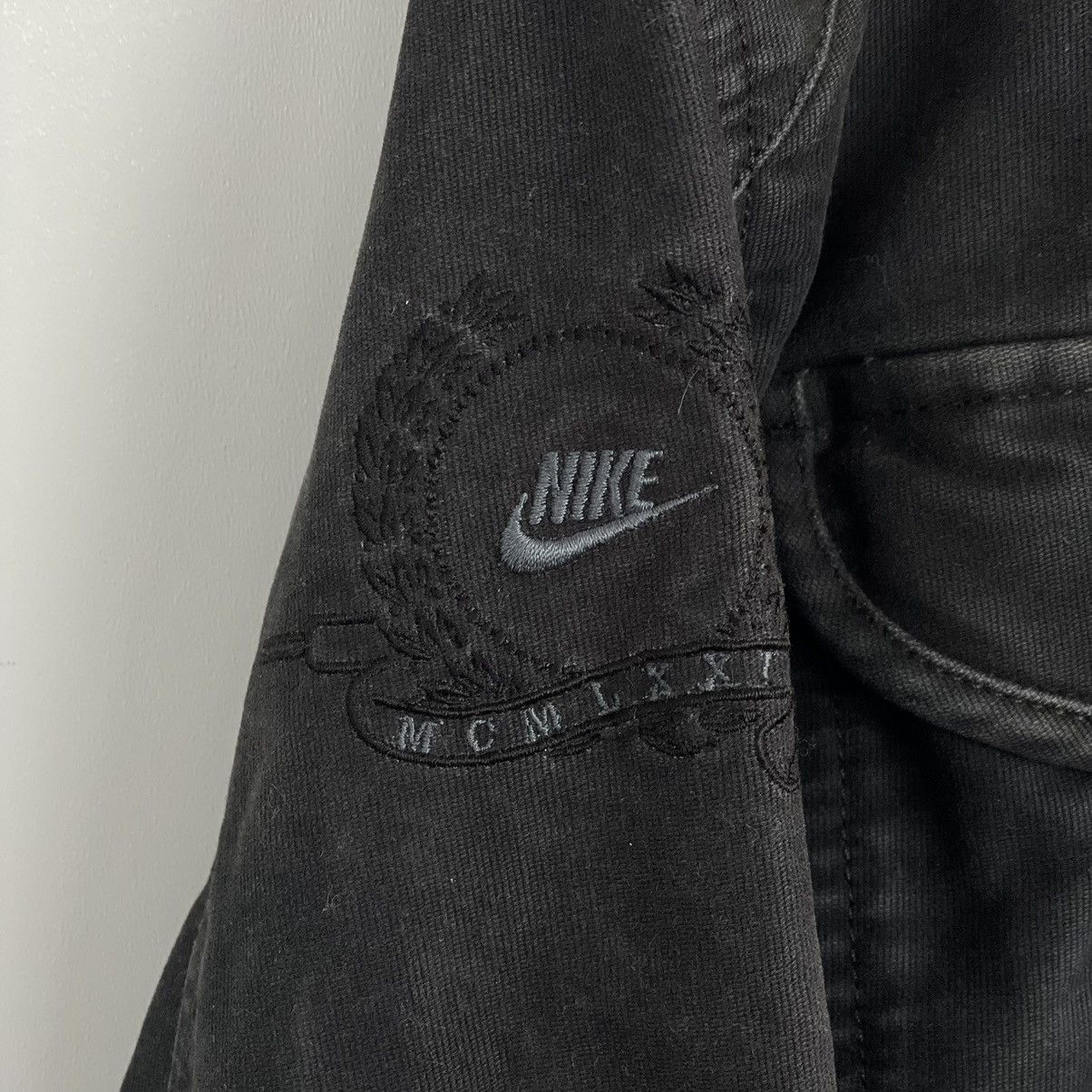Nike × Vintage Vintage 90’s Nike distressed Denim Jacket y2k Size US M / EU 48-50 / 2 - 6 Thumbnail