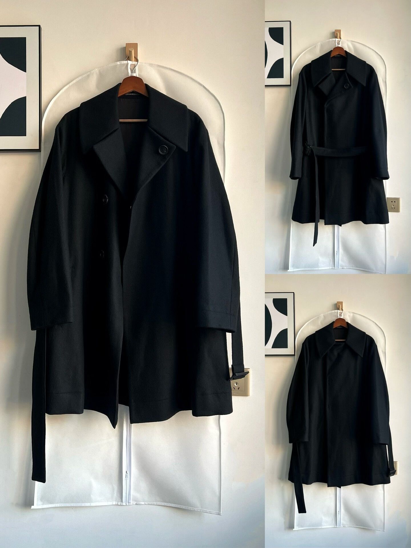 Yohji Yamamoto Yohji Yamamoto Oversized Black Coat Size US S / EU 44-46 / 1 - 1 Thumbnail