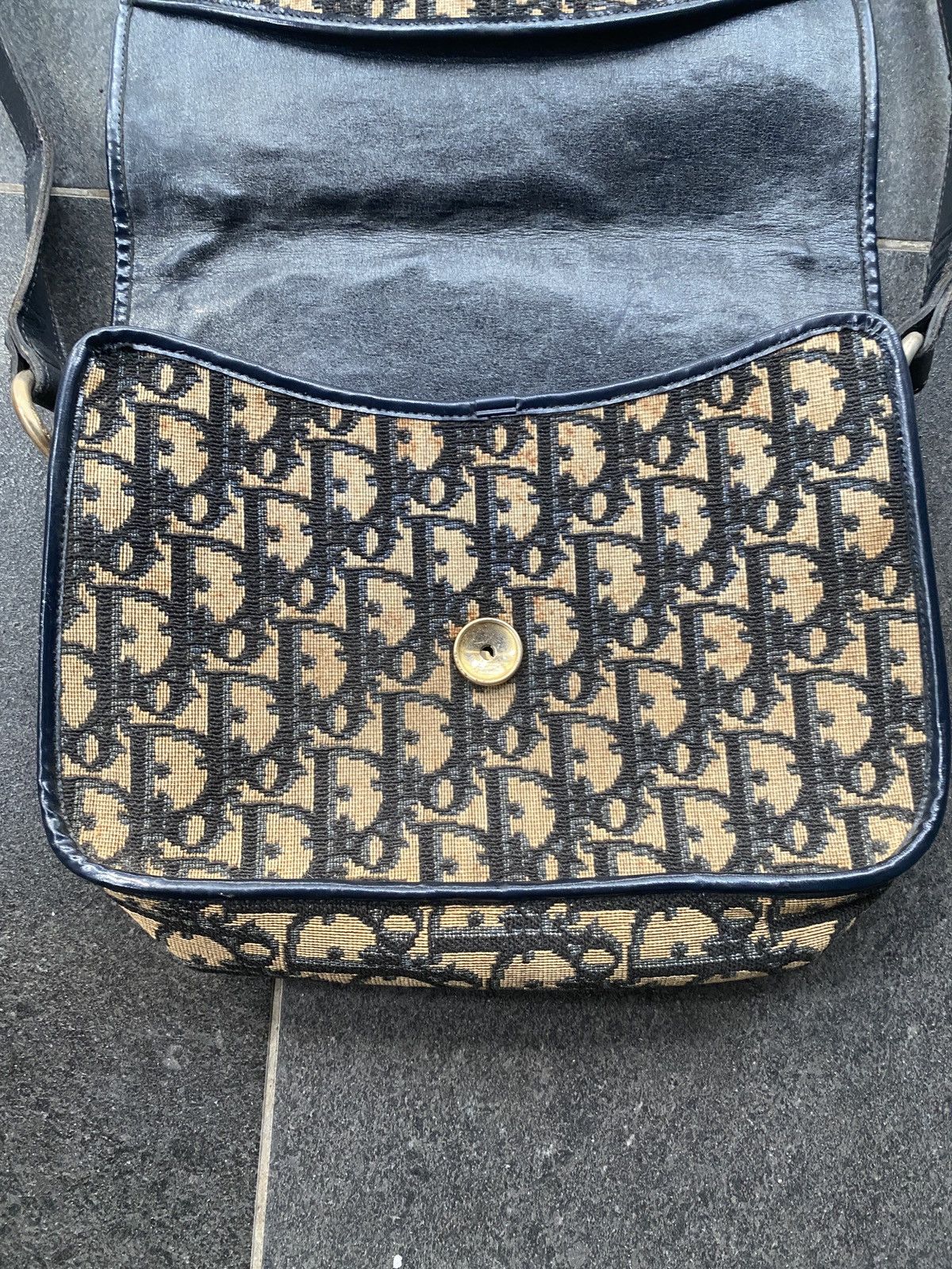 Dior Vintage Christian Dior 1970s Monogram Satchel Bag Size ONE SIZE - 13 Thumbnail